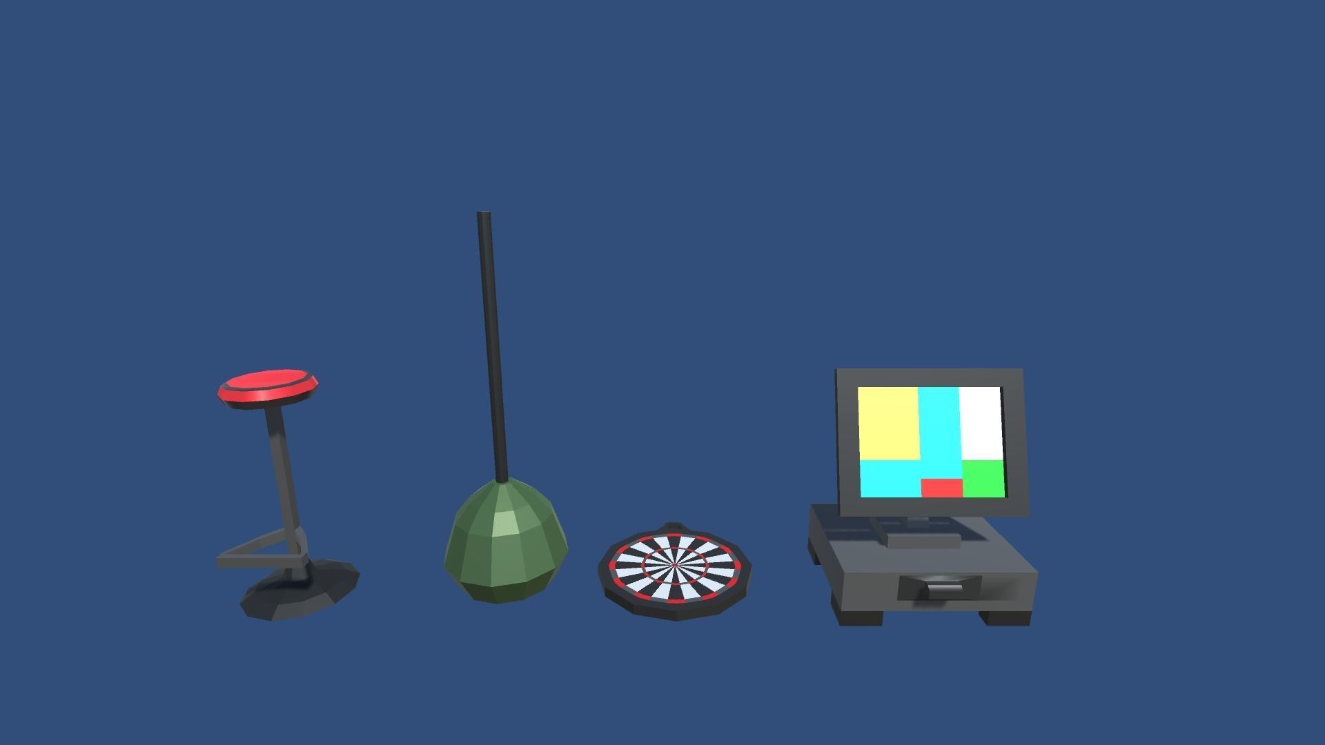 9t5 Low Poly Pub Low-poly 3D model_8