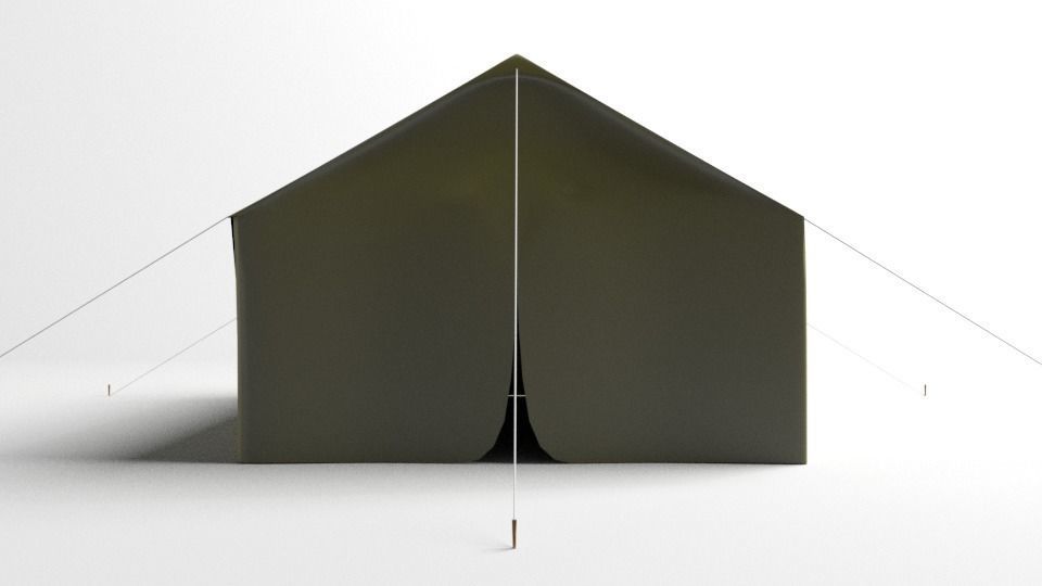 Wall Tent 3D model_1