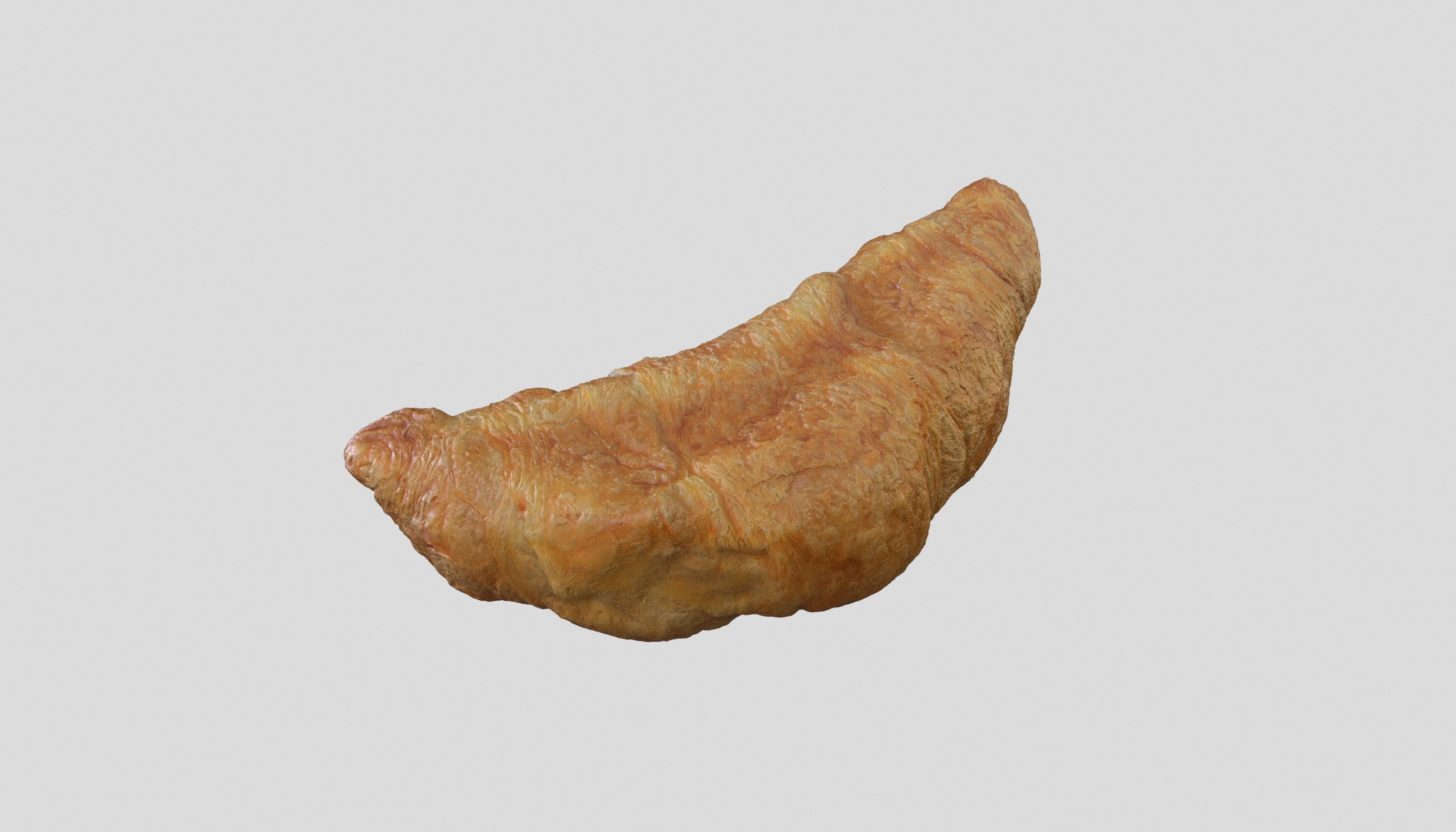 Croissant Bread 3D model Photoscan Low-poly 3D model_8