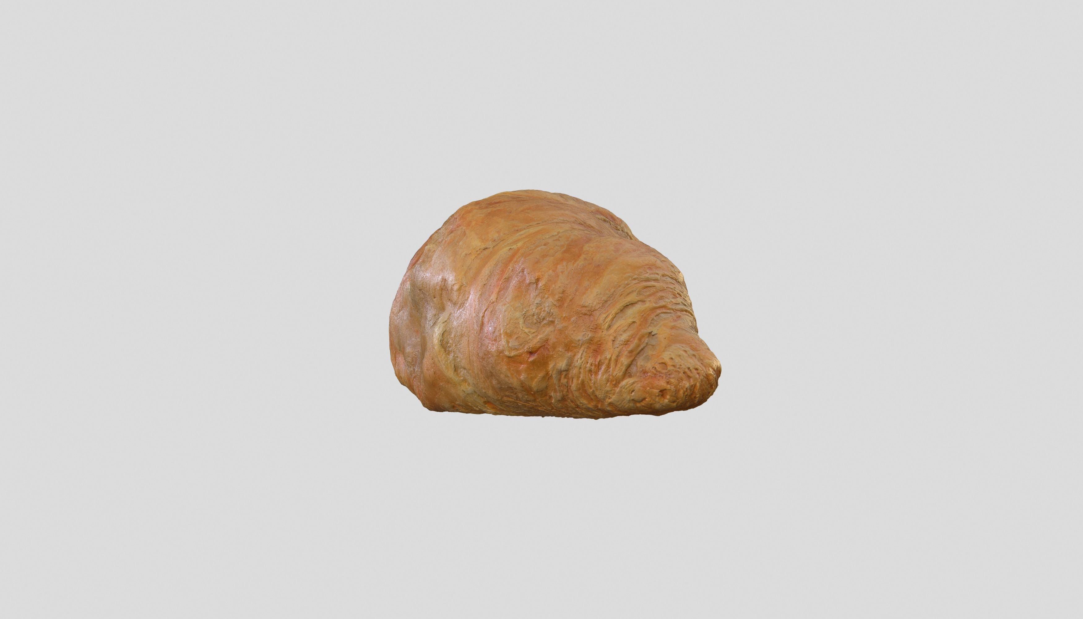 Croissant Bread 3D model Photoscan Low-poly 3D model_7
