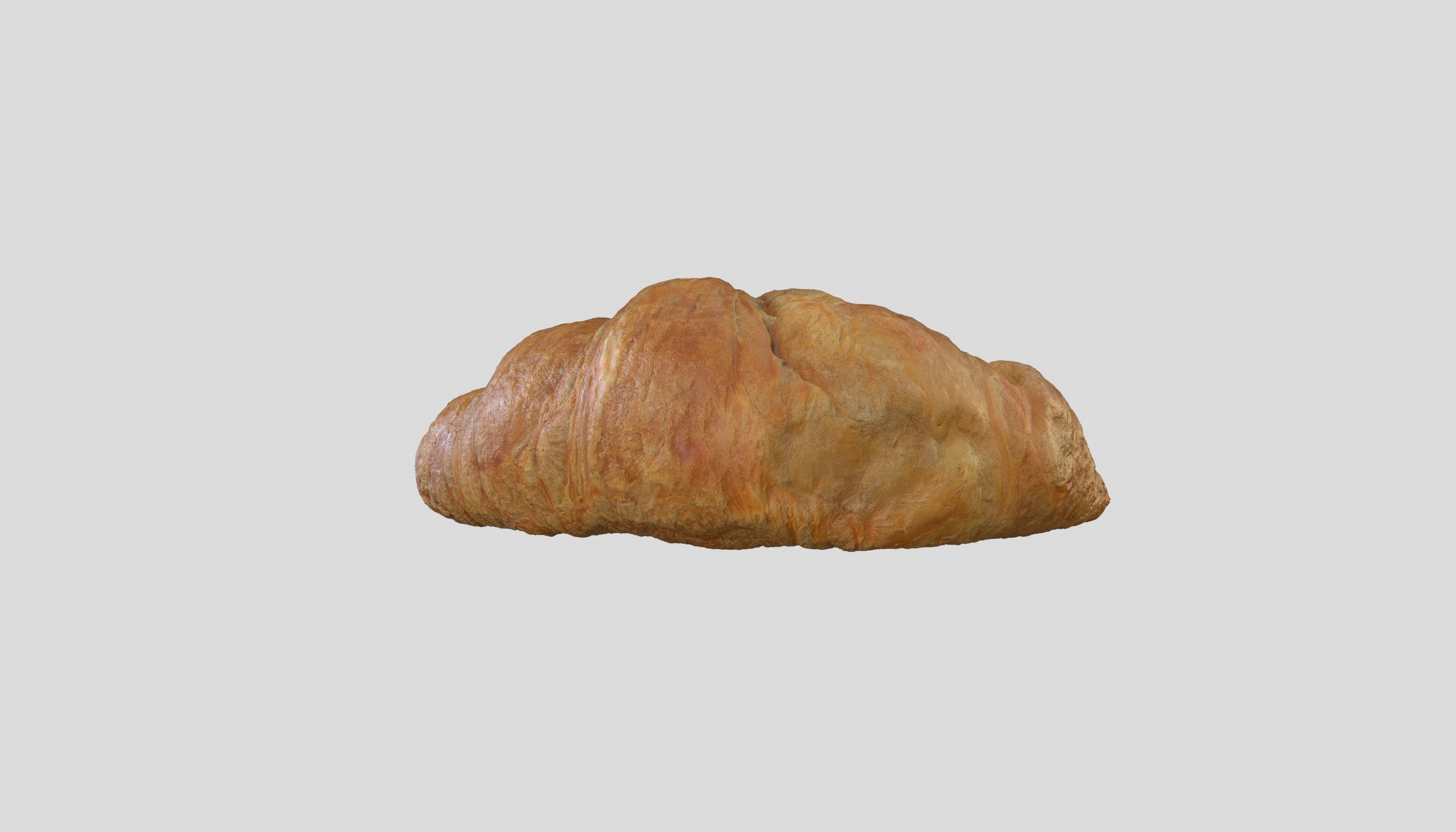 Croissant Bread 3D model Photoscan Low-poly 3D model_6