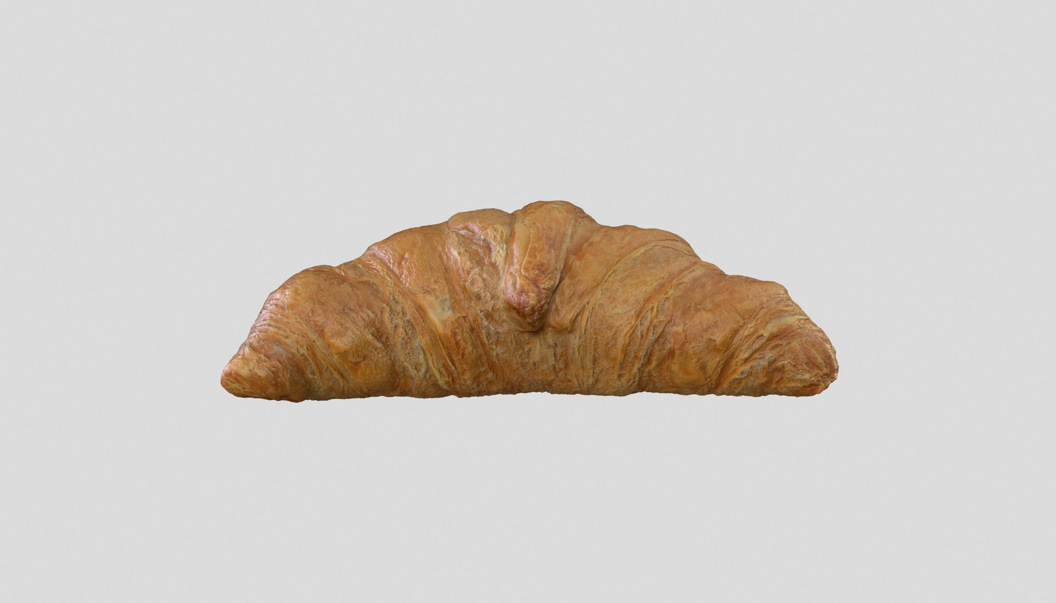 Croissant Bread 3D model Photoscan Low-poly 3D model_4