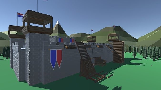9t5 Low Poly Medieval Low-poly 3D model
