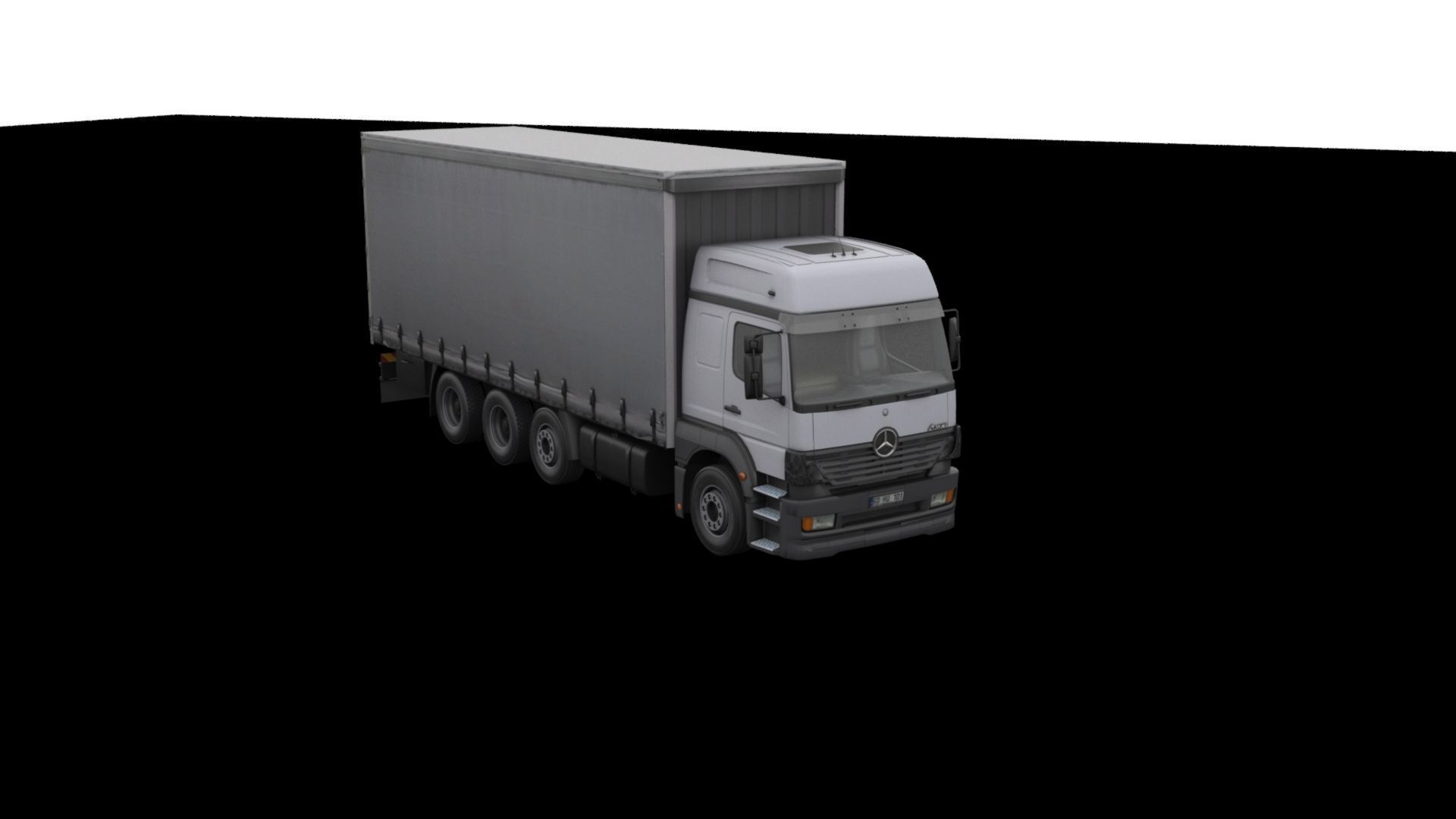 Mercedes-Benz Axor 3228 Cargo Truck HQ Model Low-poly 3D model_48