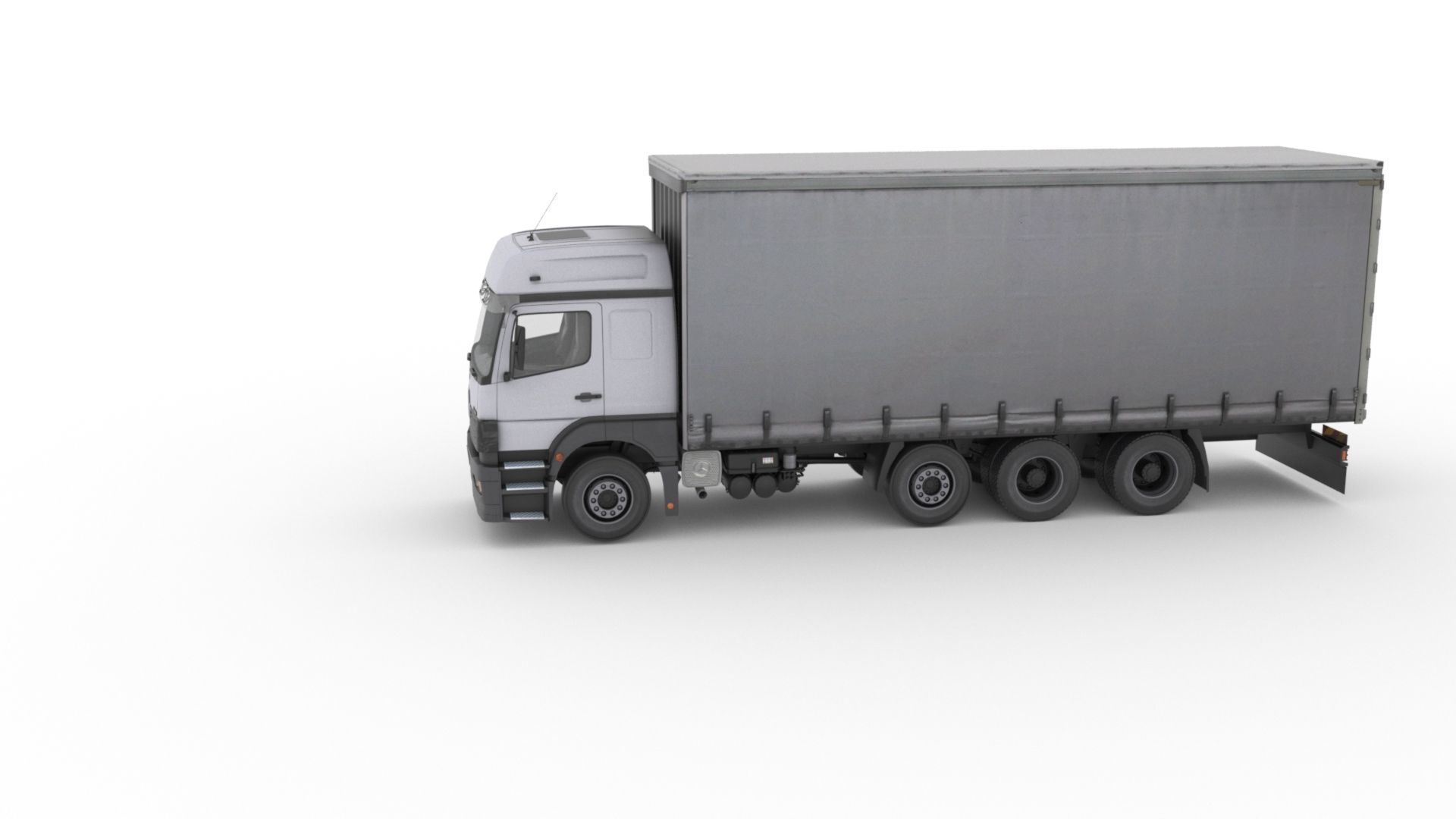 Mercedes-Benz Axor 3228 Cargo Truck HQ Model Low-poly 3D model_25