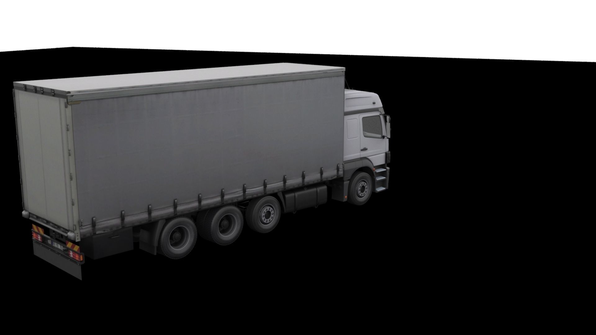 Mercedes-Benz Axor 3228 Cargo Truck HQ Model Low-poly 3D model_56