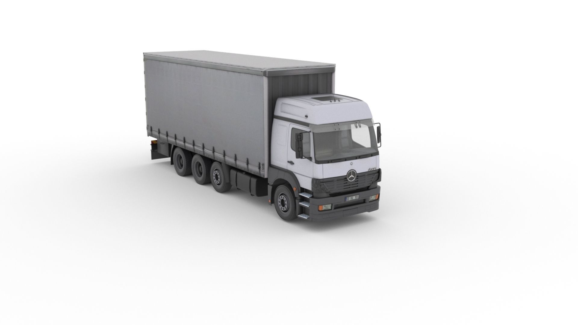 Mercedes-Benz Axor 3228 Cargo Truck HQ Model Low-poly 3D model_23