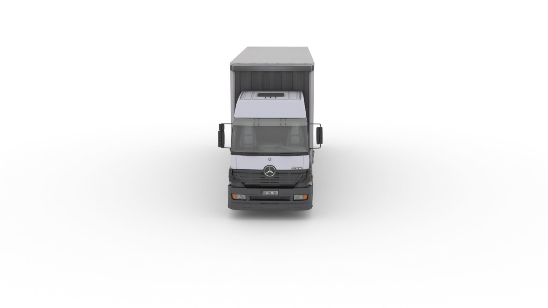 Mercedes-Benz Axor 3228 Cargo Truck HQ Model Low-poly 3D model_3