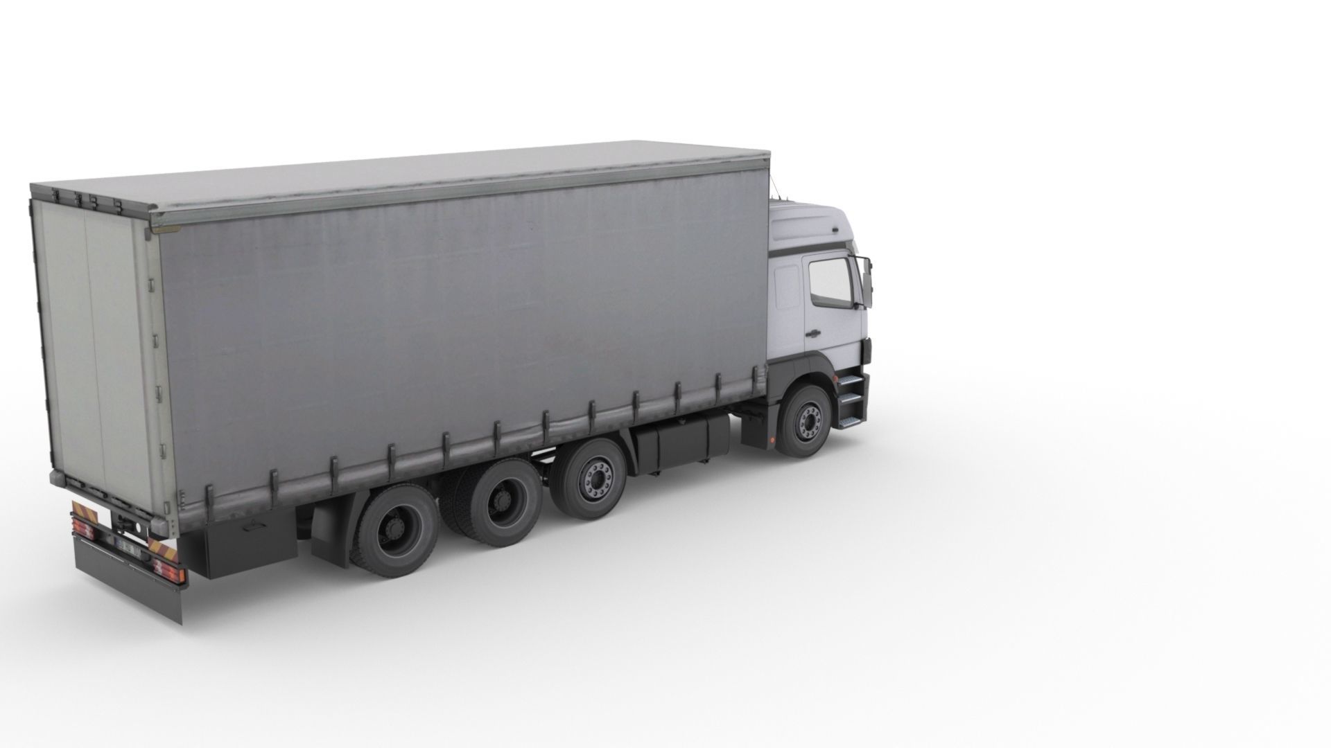 Mercedes-Benz Axor 3228 Cargo Truck HQ Model Low-poly 3D model_9