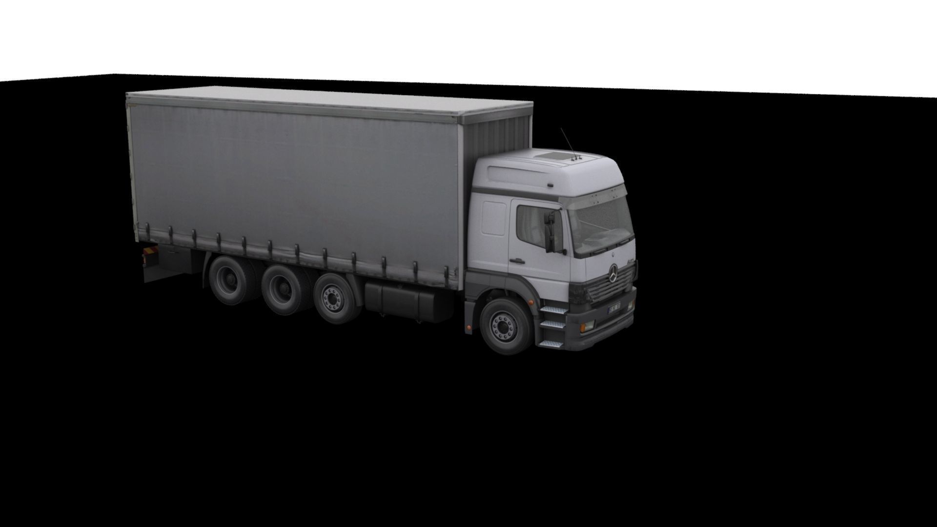 Mercedes-Benz Axor 3228 Cargo Truck HQ Model Low-poly 3D model_49