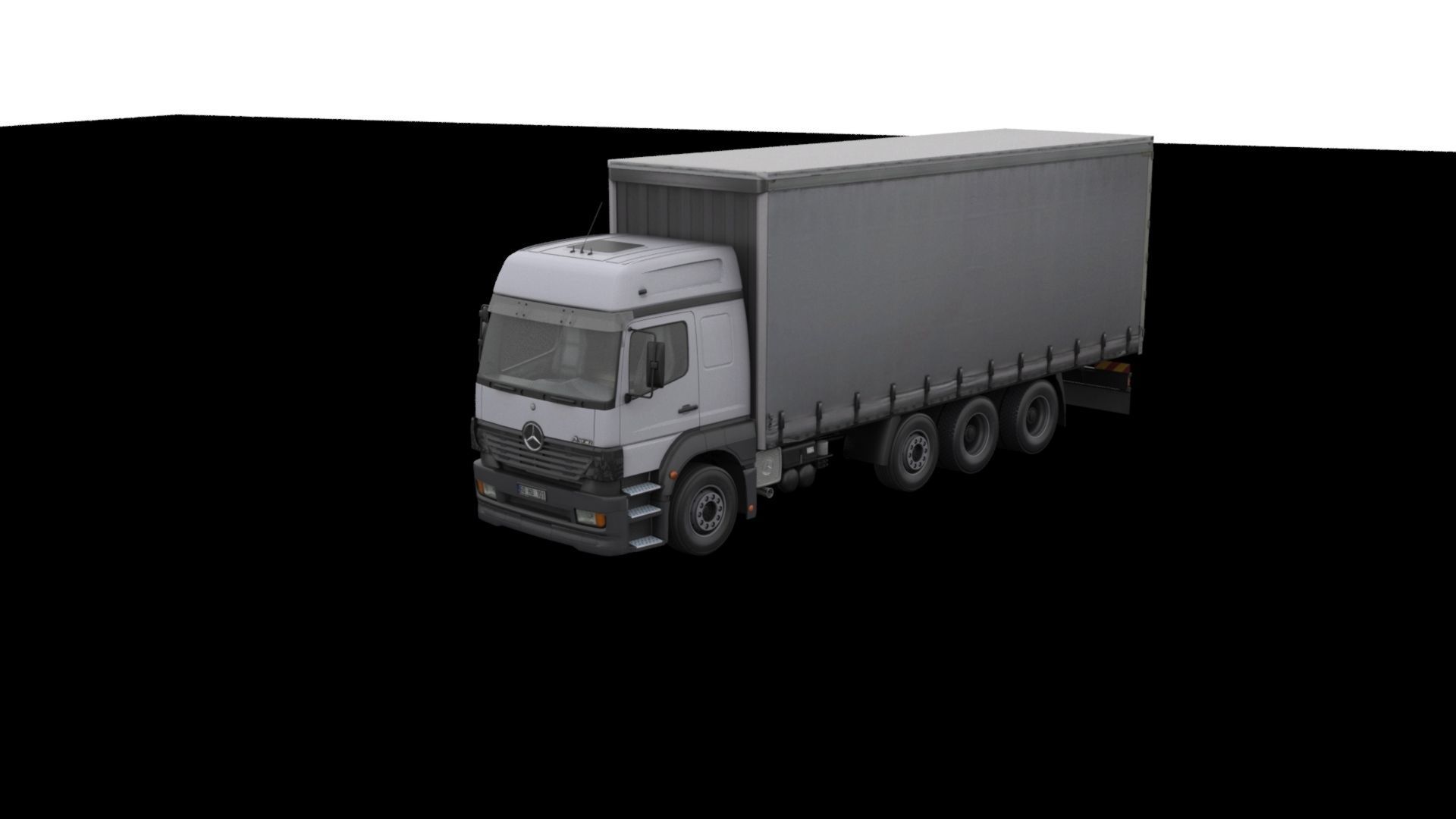 Mercedes-Benz Axor 3228 Cargo Truck HQ Model Low-poly 3D model_62