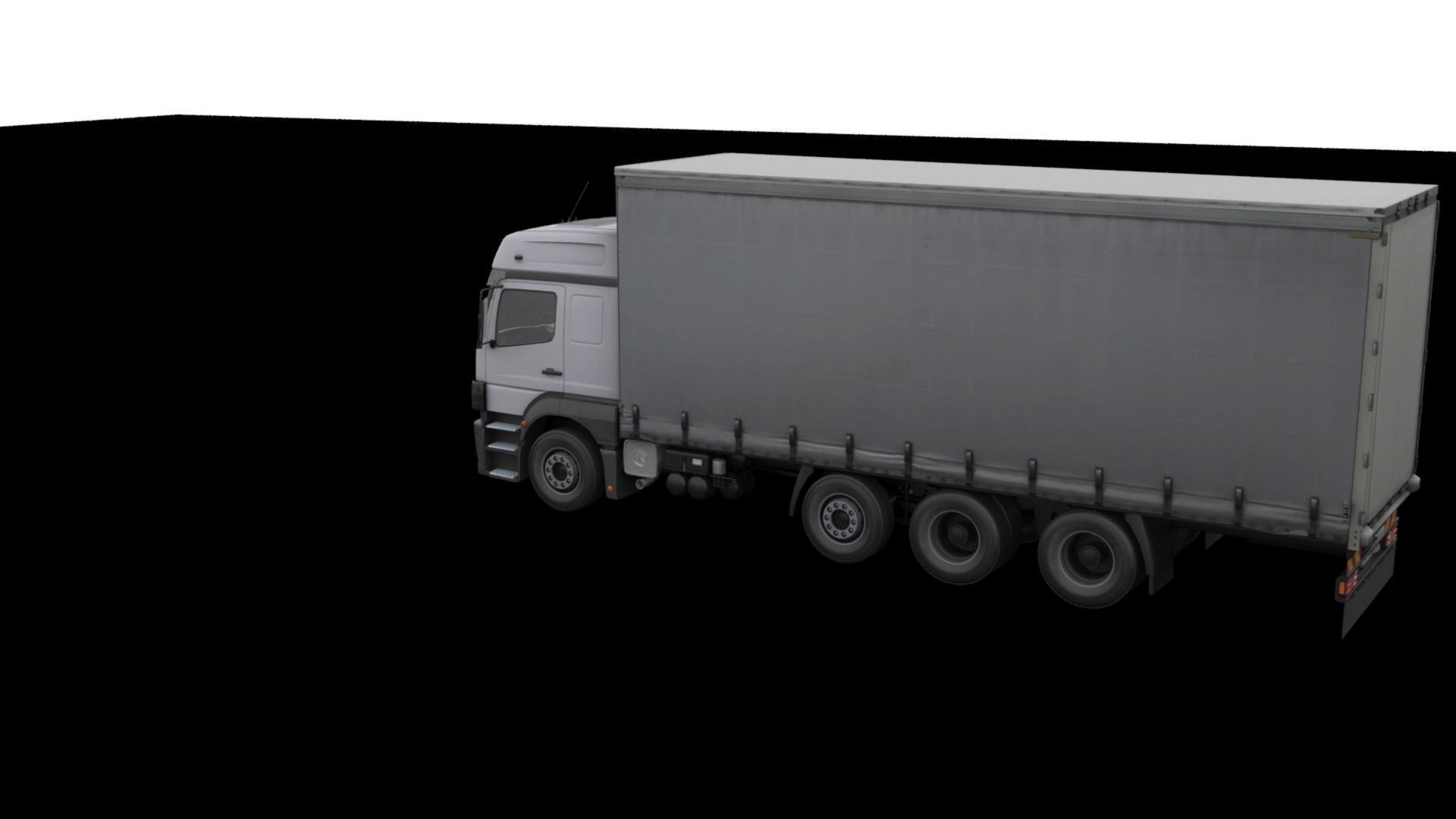 Mercedes-Benz Axor 3228 Cargo Truck HQ Model Low-poly 3D model_51