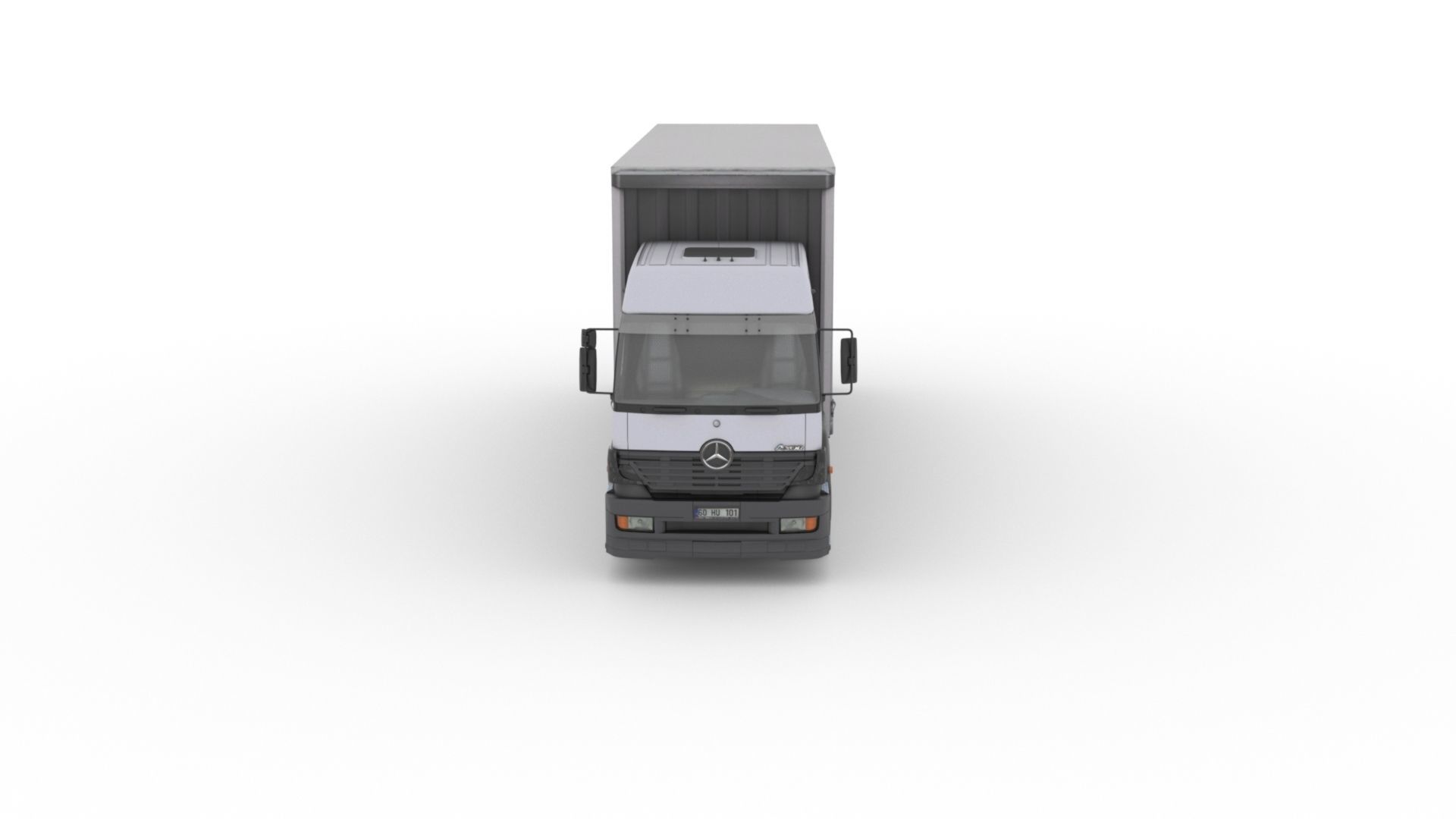 Mercedes-Benz Axor 3228 Cargo Truck HQ Model Low-poly 3D model_20