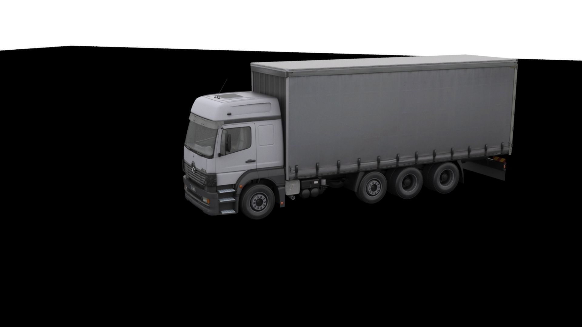 Mercedes-Benz Axor 3228 Cargo Truck HQ Model Low-poly 3D model_57