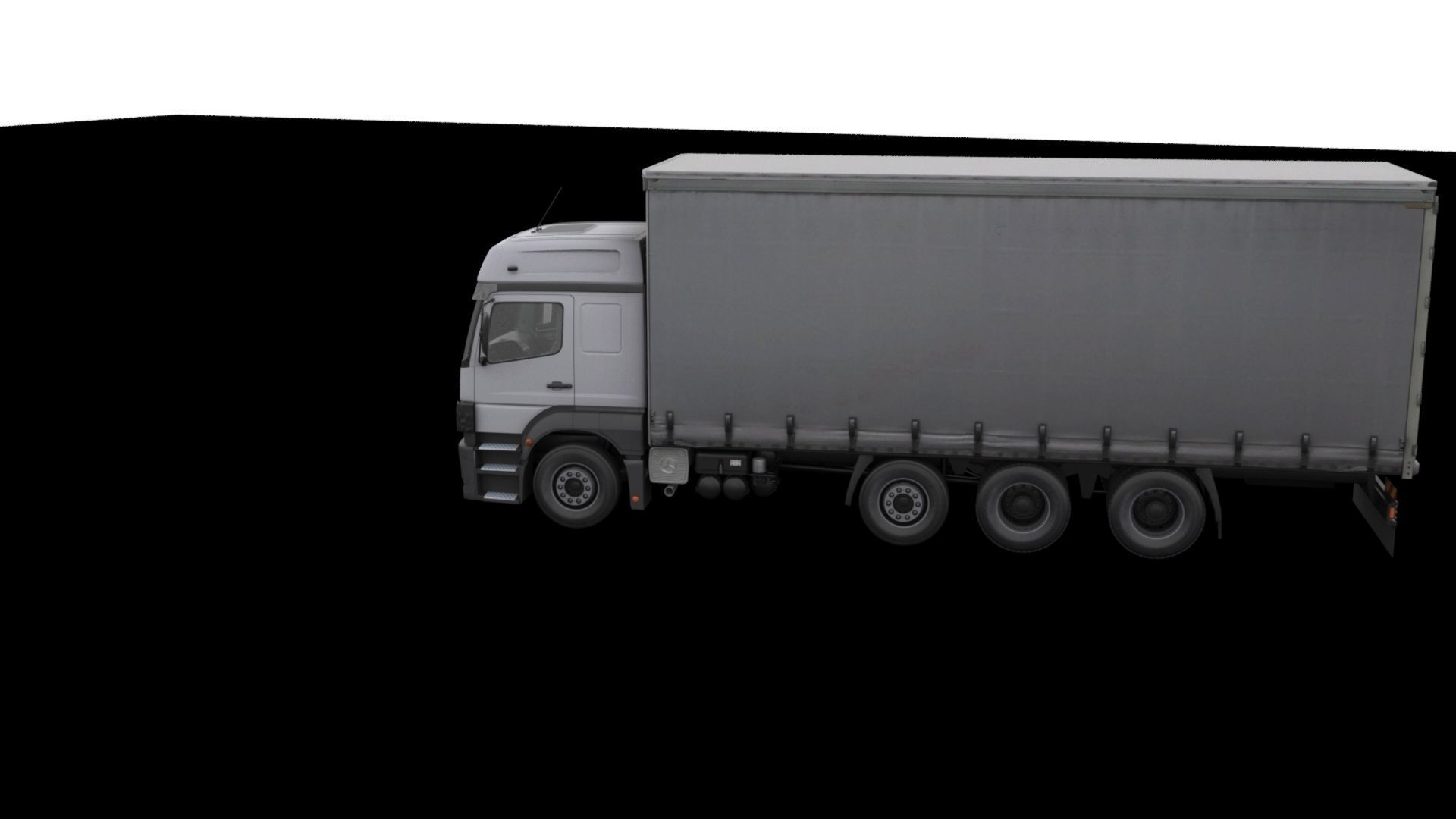 Mercedes-Benz Axor 3228 Cargo Truck HQ Model Low-poly 3D model_52