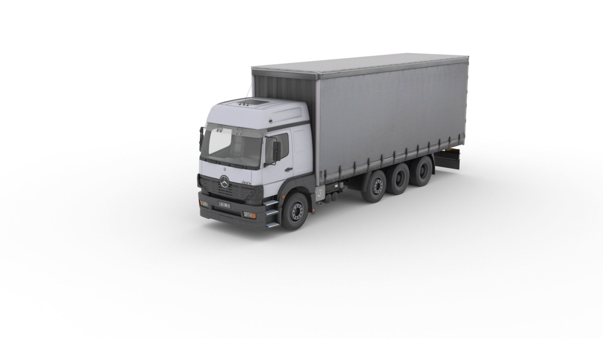 Mercedes-Benz Axor 3228 Cargo Truck HQ Model Low-poly 3D model_24