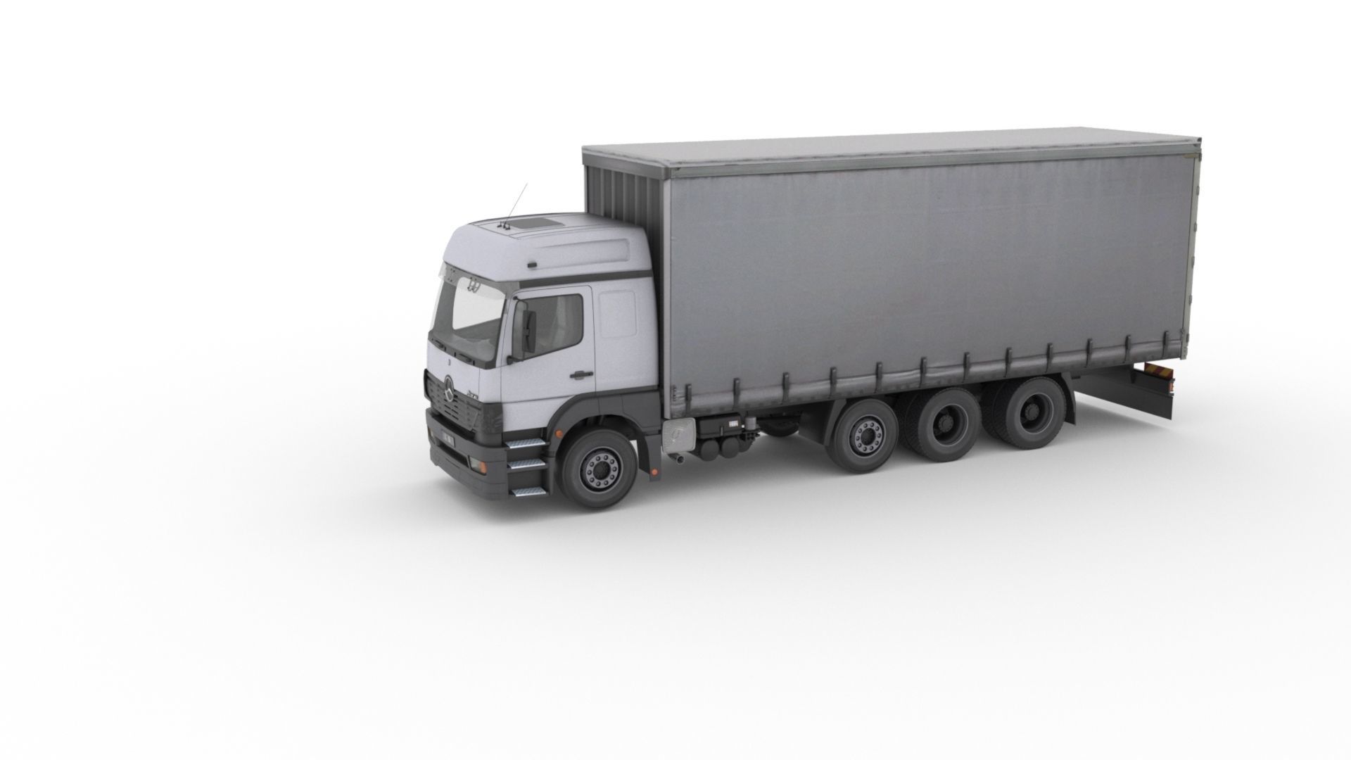 Mercedes-Benz Axor 3228 Cargo Truck HQ Model Low-poly 3D model_30