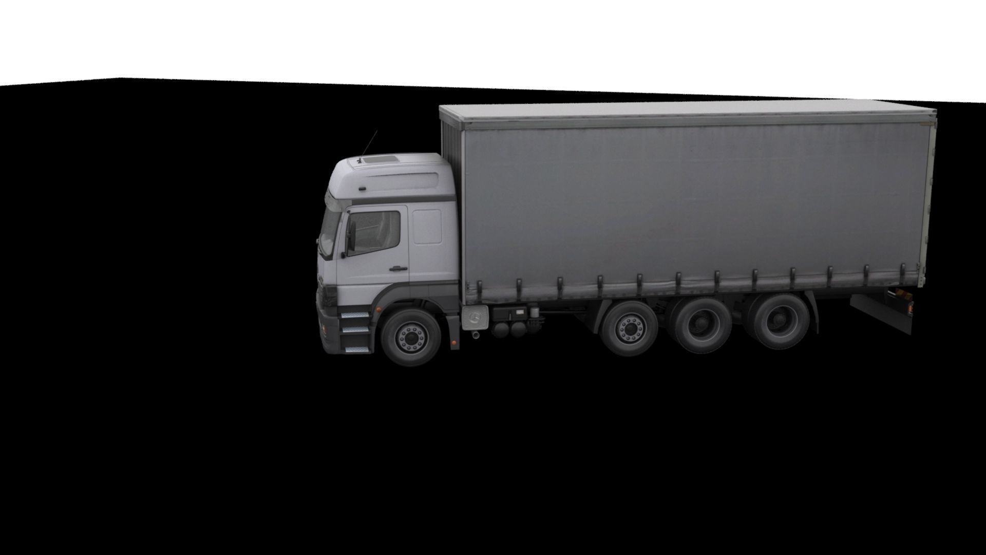Mercedes-Benz Axor 3228 Cargo Truck HQ Model Low-poly 3D model_61