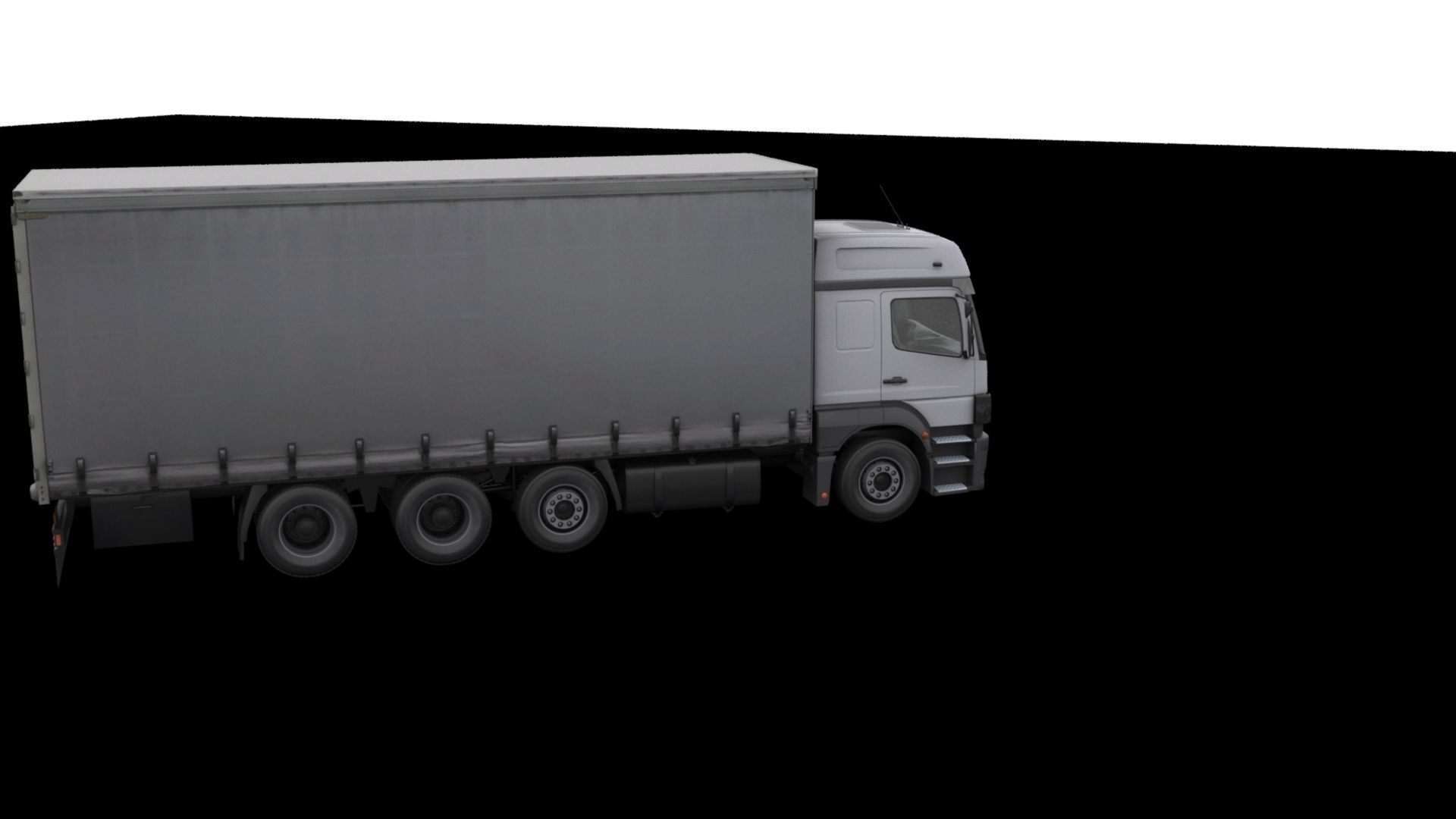 Mercedes-Benz Axor 3228 Cargo Truck HQ Model Low-poly 3D model_54