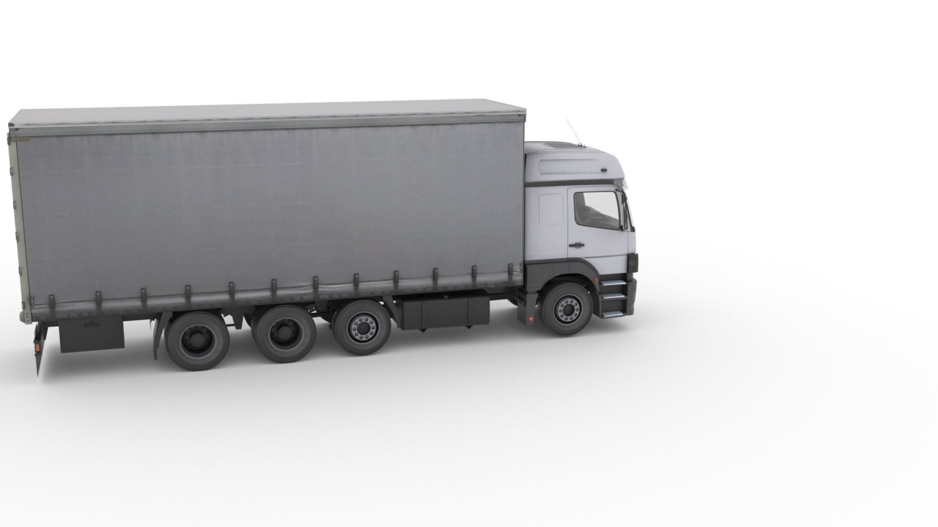 Mercedes-Benz Axor 3228 Cargo Truck HQ Model Low-poly 3D model_26