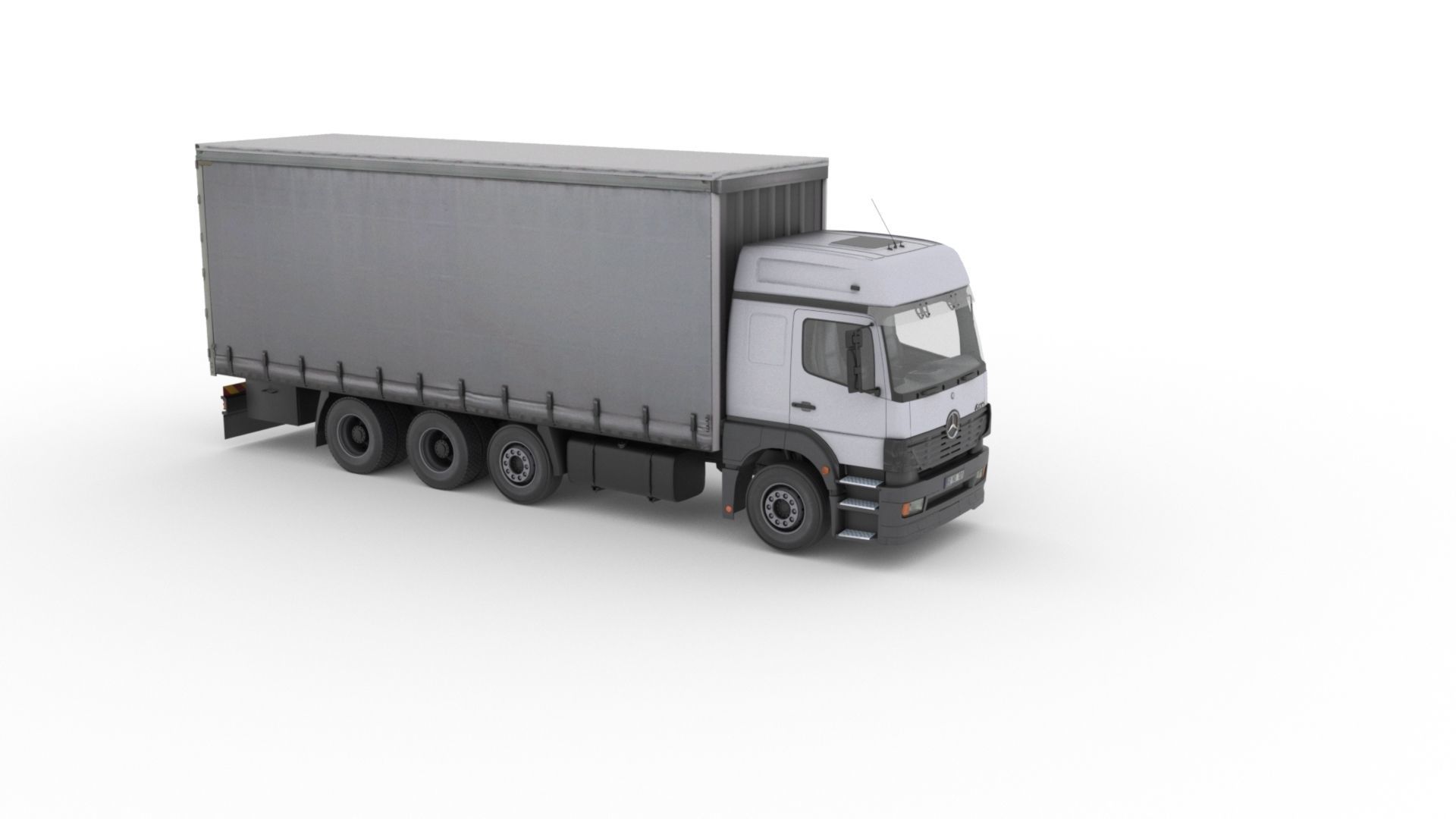 Mercedes-Benz Axor 3228 Cargo Truck HQ Model Low-poly 3D model_36