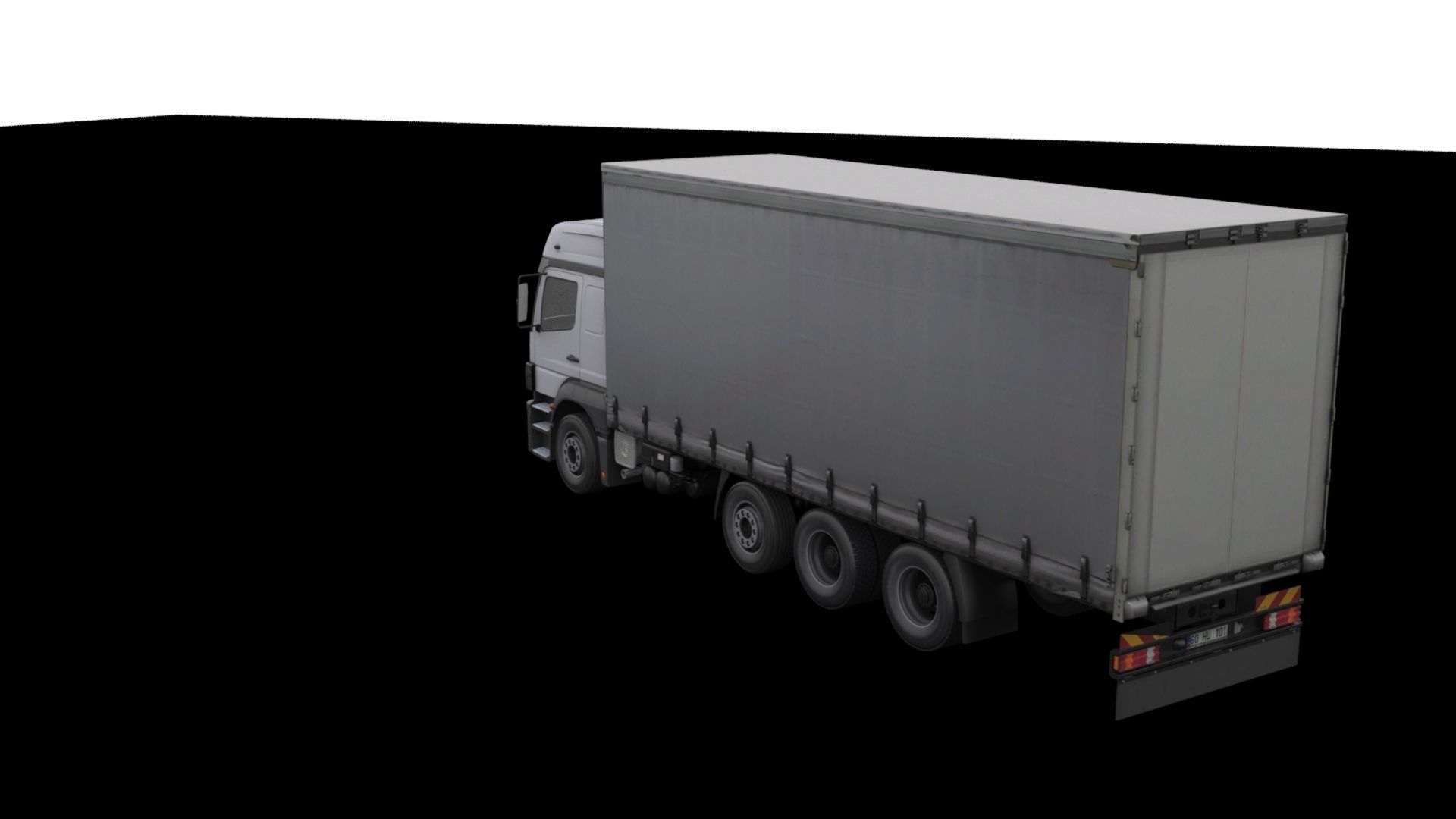 Mercedes-Benz Axor 3228 Cargo Truck HQ Model Low-poly 3D model_55