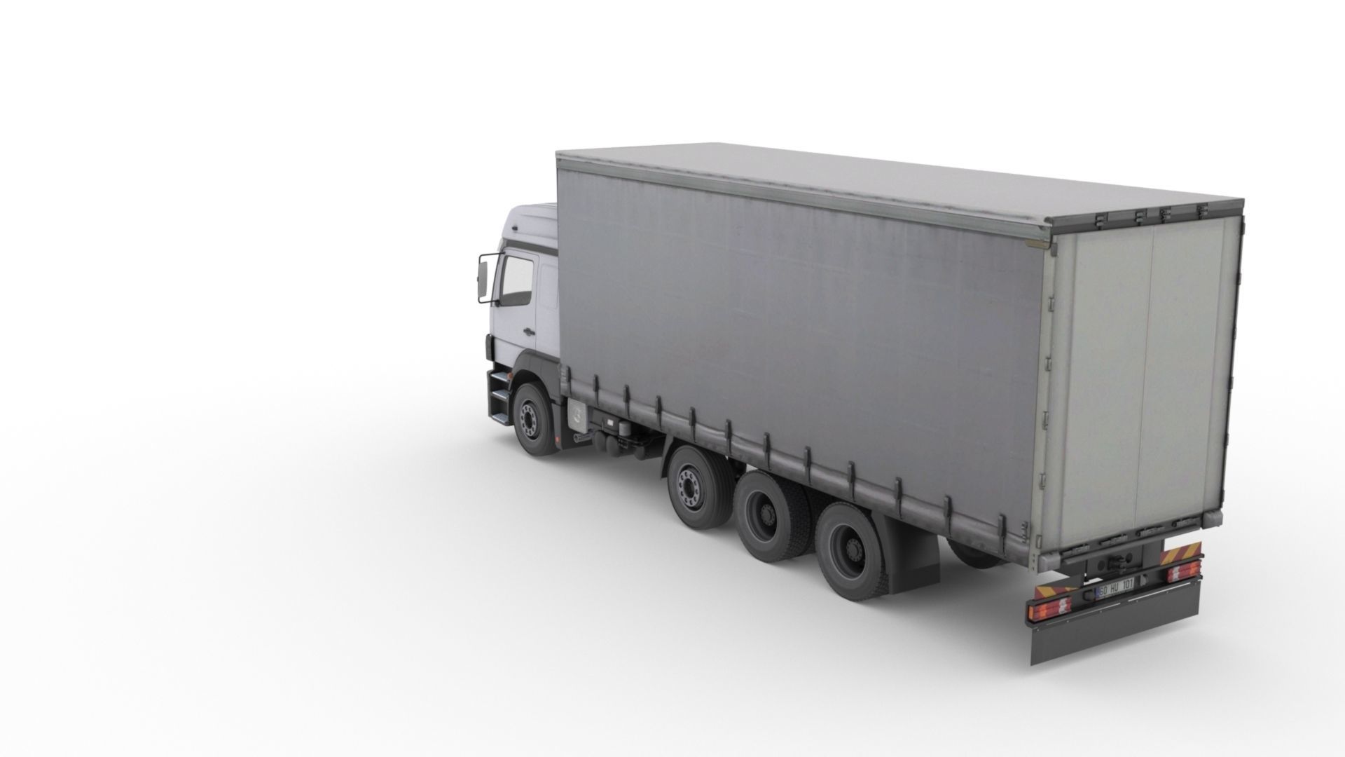 Mercedes-Benz Axor 3228 Cargo Truck HQ Model Low-poly 3D model_12
