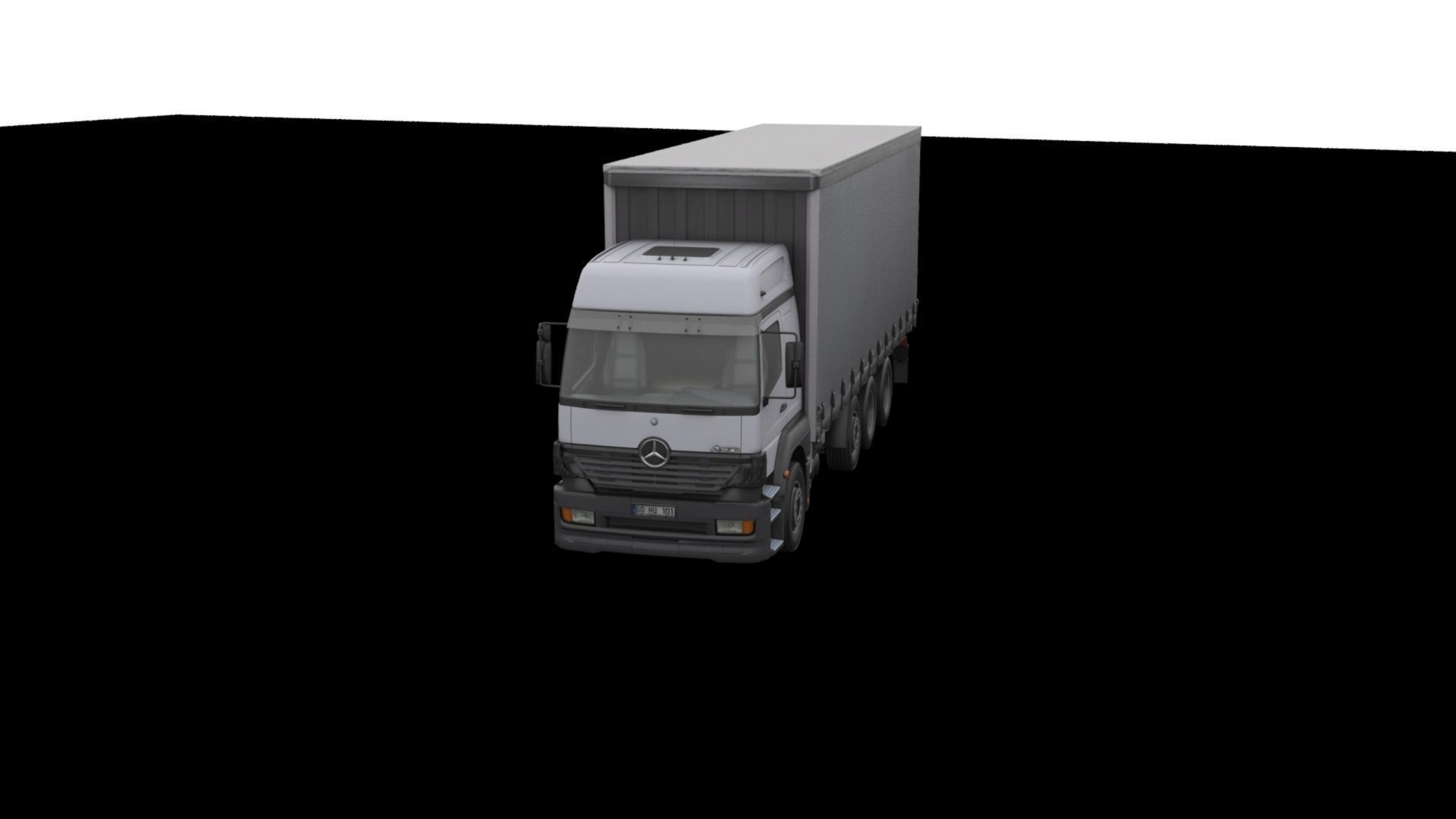 Mercedes-Benz Axor 3228 Cargo Truck HQ Model Low-poly 3D model_45