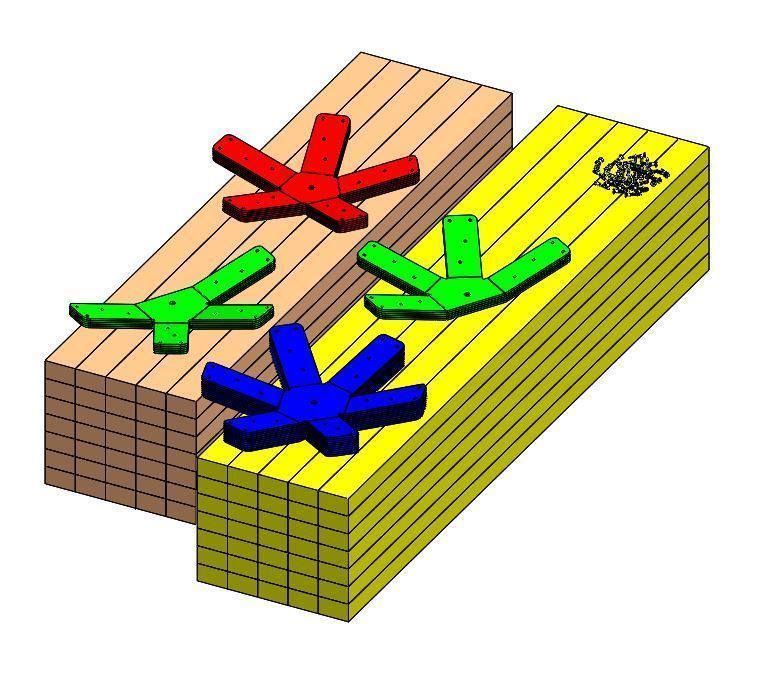 Dome 2V Assembly Kit 6 m diameter 3D print model_11