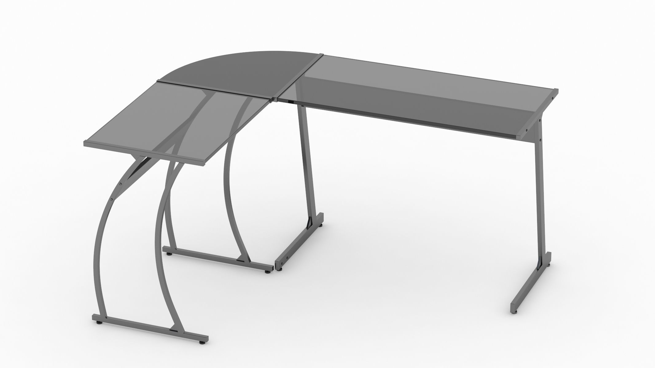 Gaming Desk 3D model_5