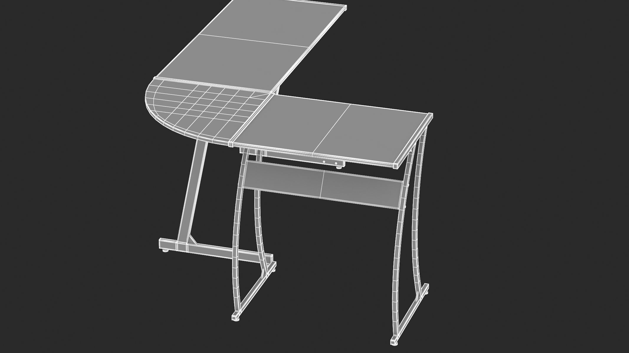 Gaming Desk 3D model_27