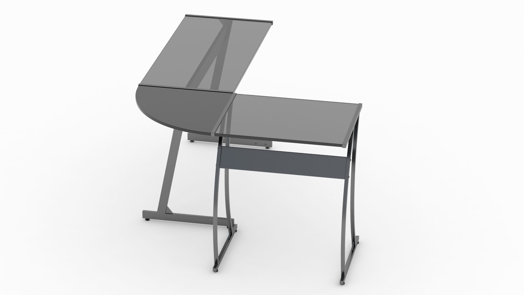 Gaming Desk 3D model_8