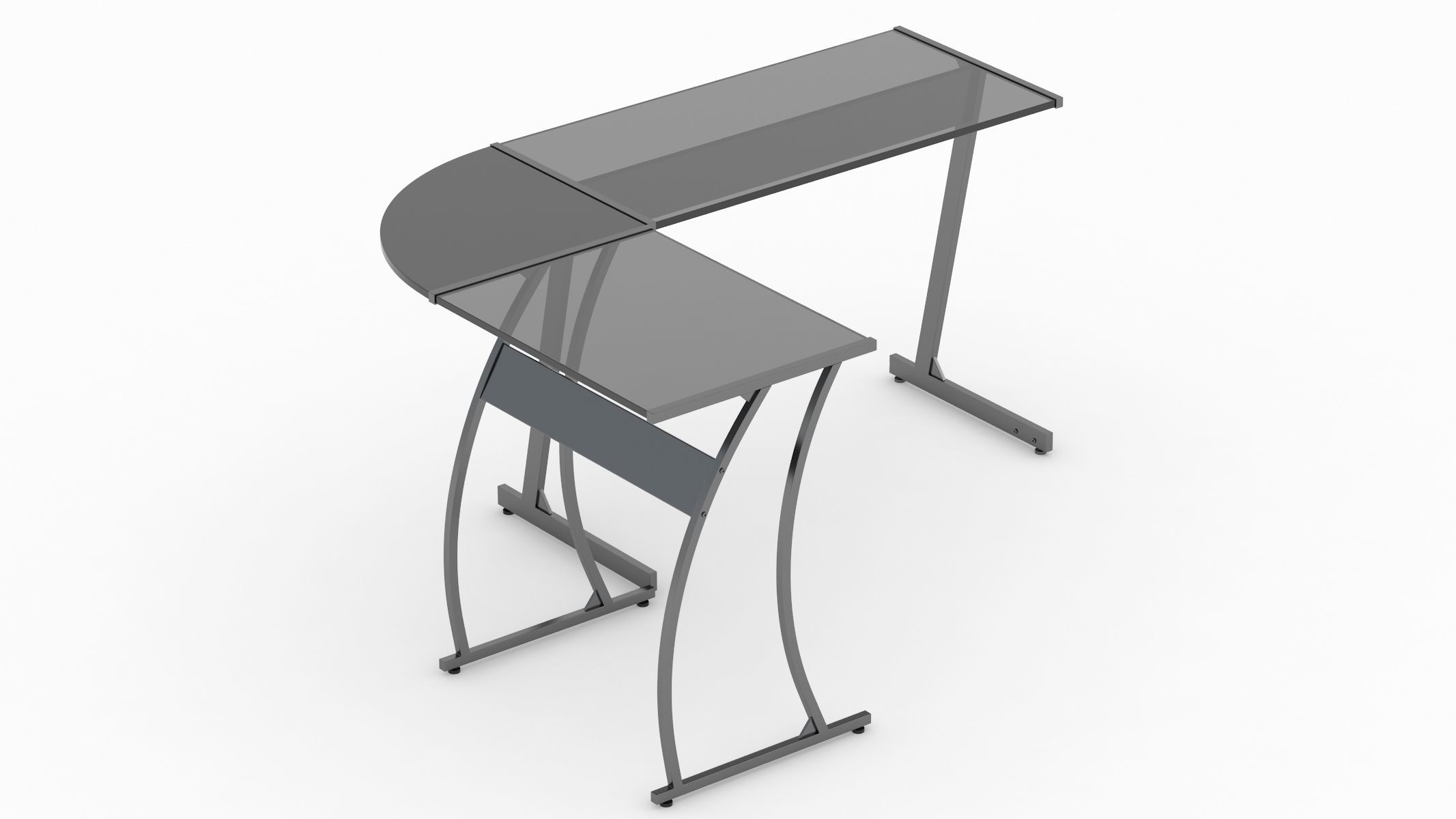 Gaming Desk 3D model_7