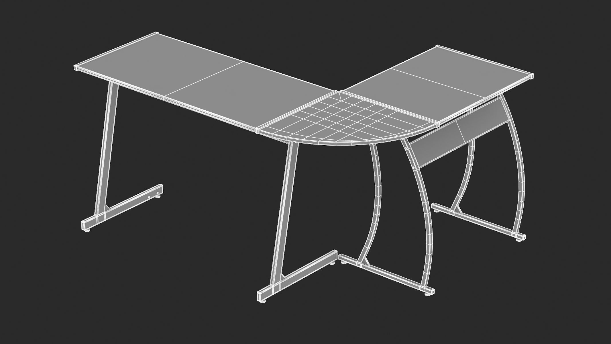 Gaming Desk 3D model_29