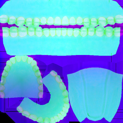 Game Realistic human Teeth - Mouth Set for character Low-poly 3D model_9