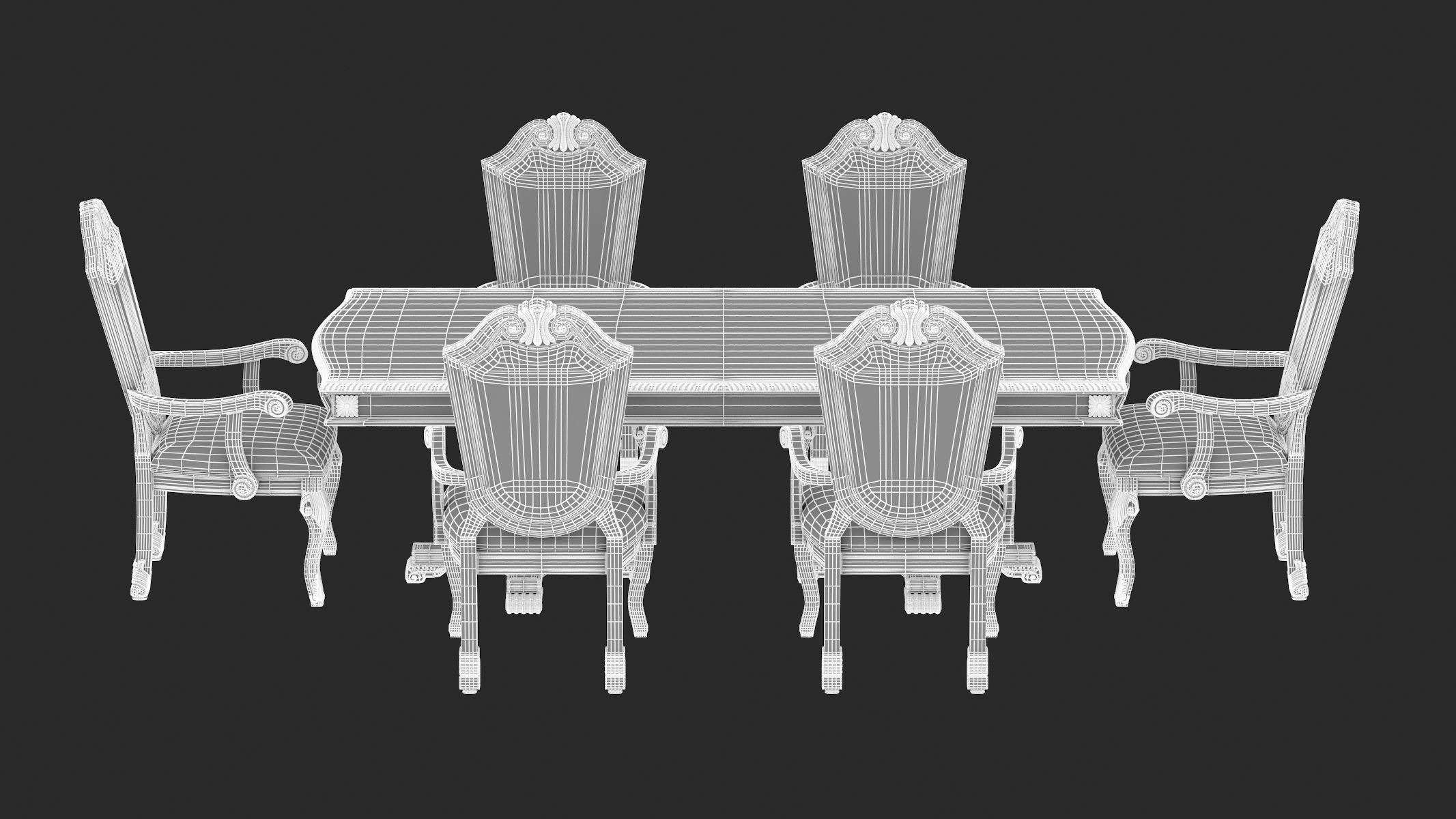 Suzi 7 Pieces Extendable Dining Set Astoria Grand Set 3D model_21