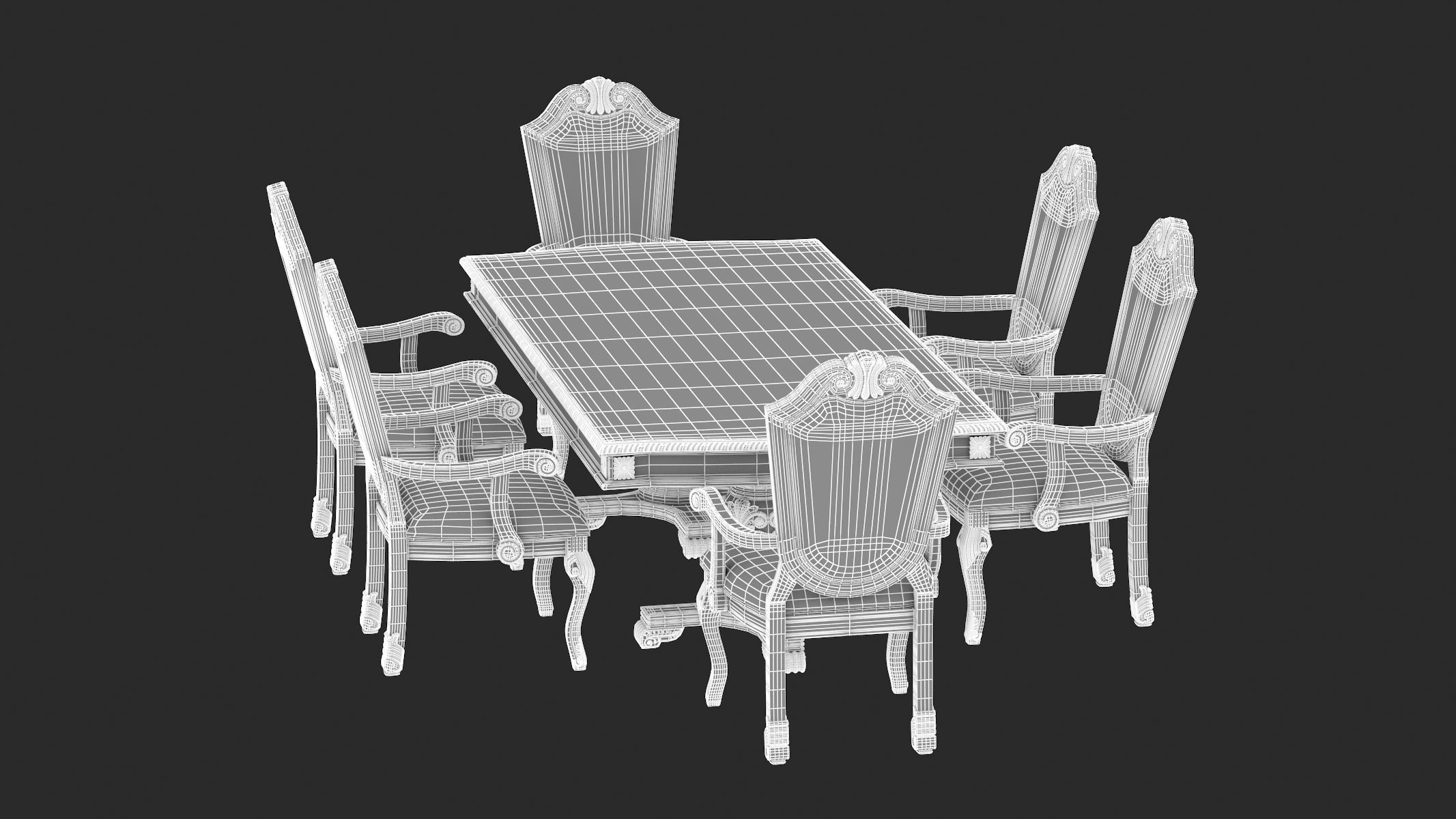 Suzi 7 Pieces Extendable Dining Set Astoria Grand Set 3D model_28