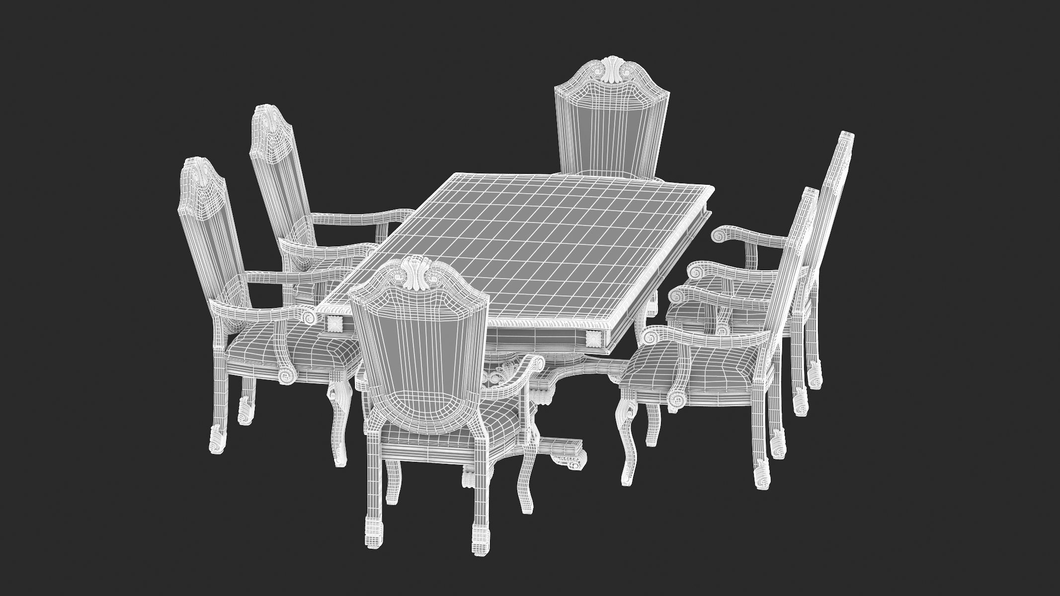 Suzi 7 Pieces Extendable Dining Set Astoria Grand Set 3D model_24