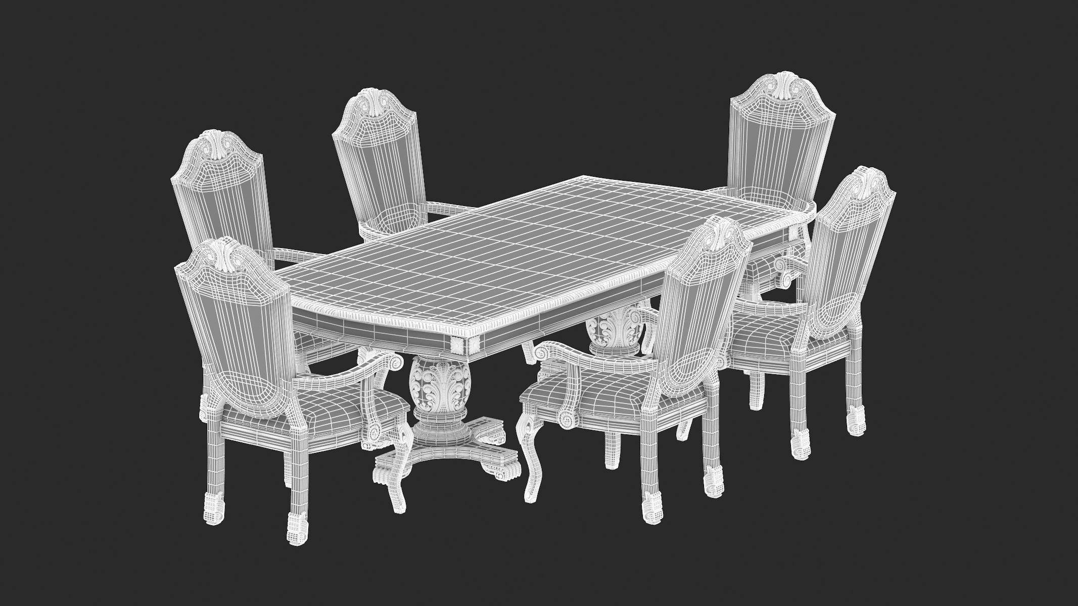 Suzi 7 Pieces Extendable Dining Set Astoria Grand Set 3D model_27