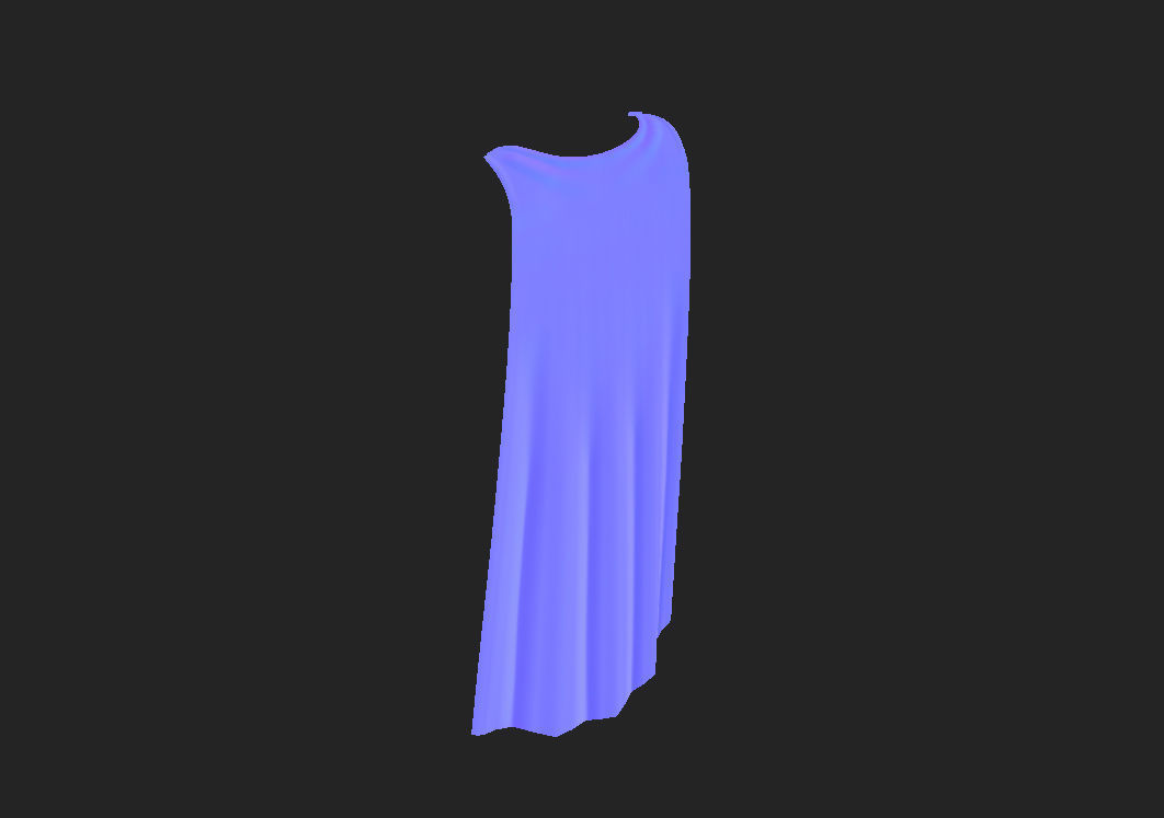 Hero Cape 3D model_7