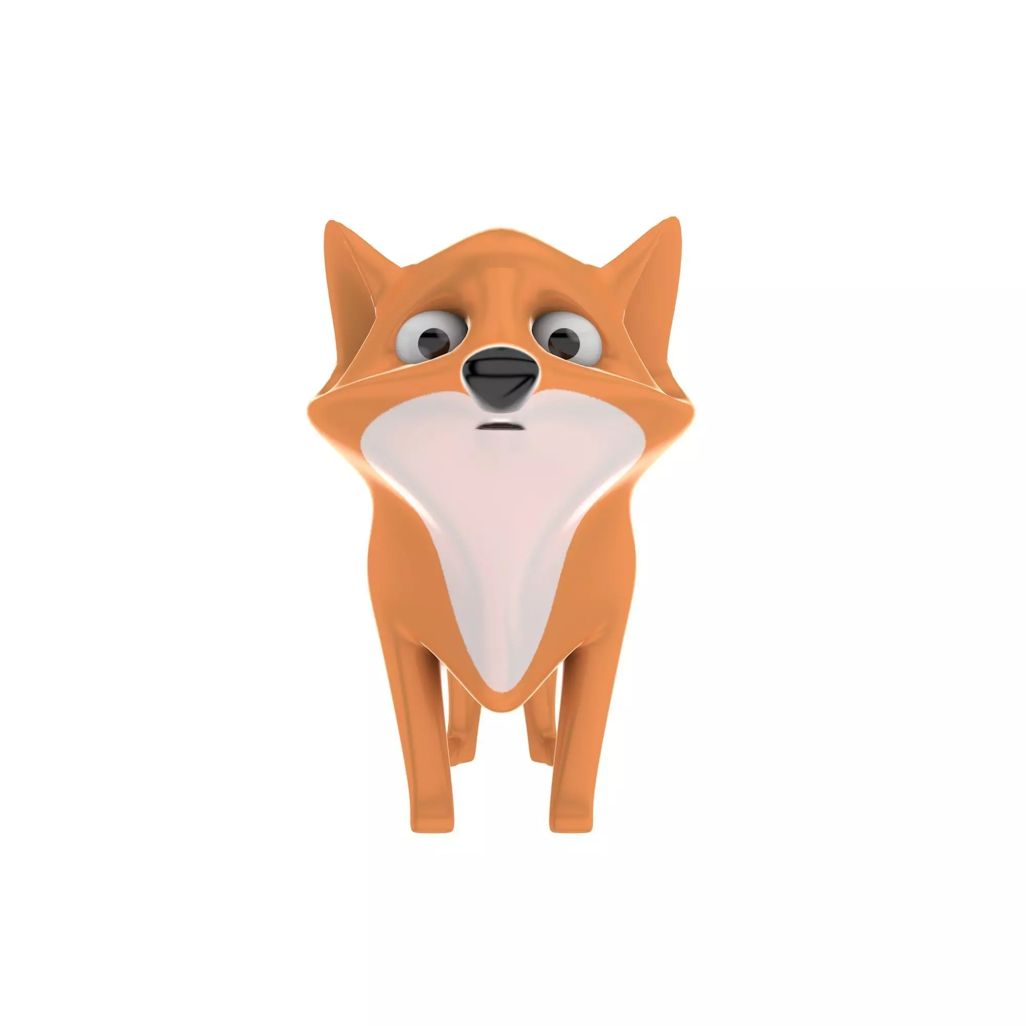 Fox Toy Free low-poly 3D model_0