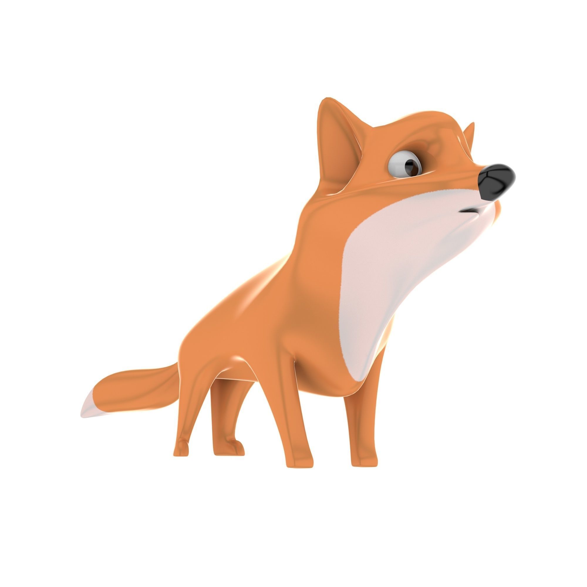 Fox Toy Free low-poly 3D model_6