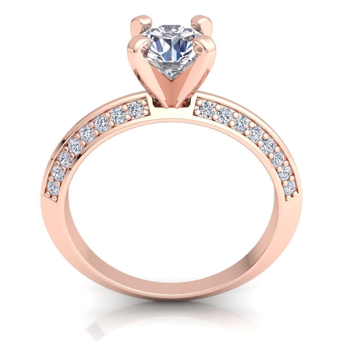 Fancy Engagement Ring  3D print model_4