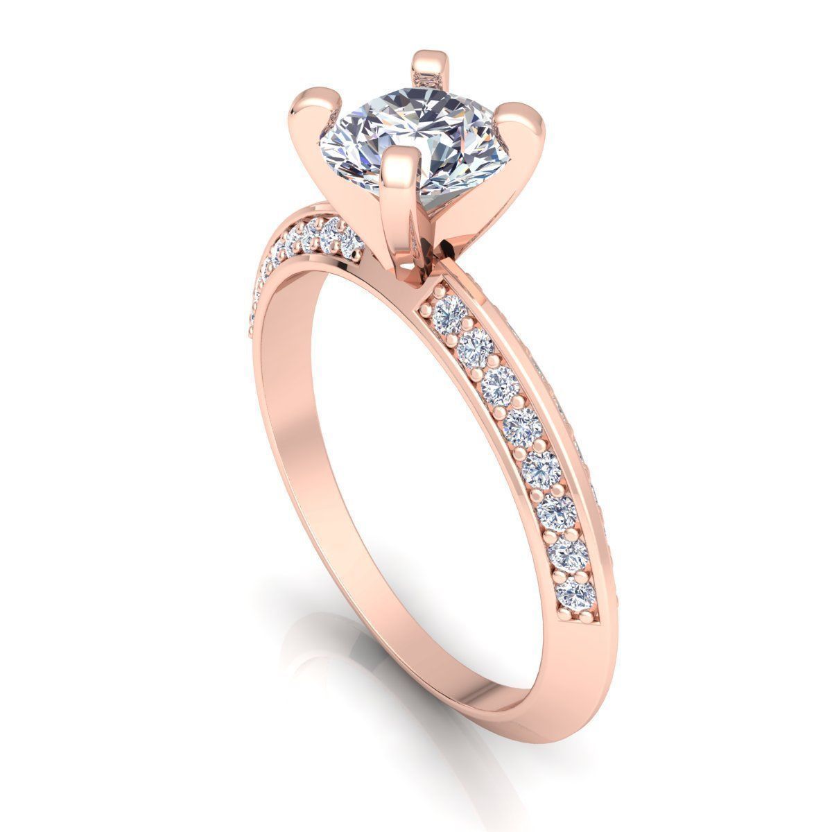 Fancy Engagement Ring  3D print model_7