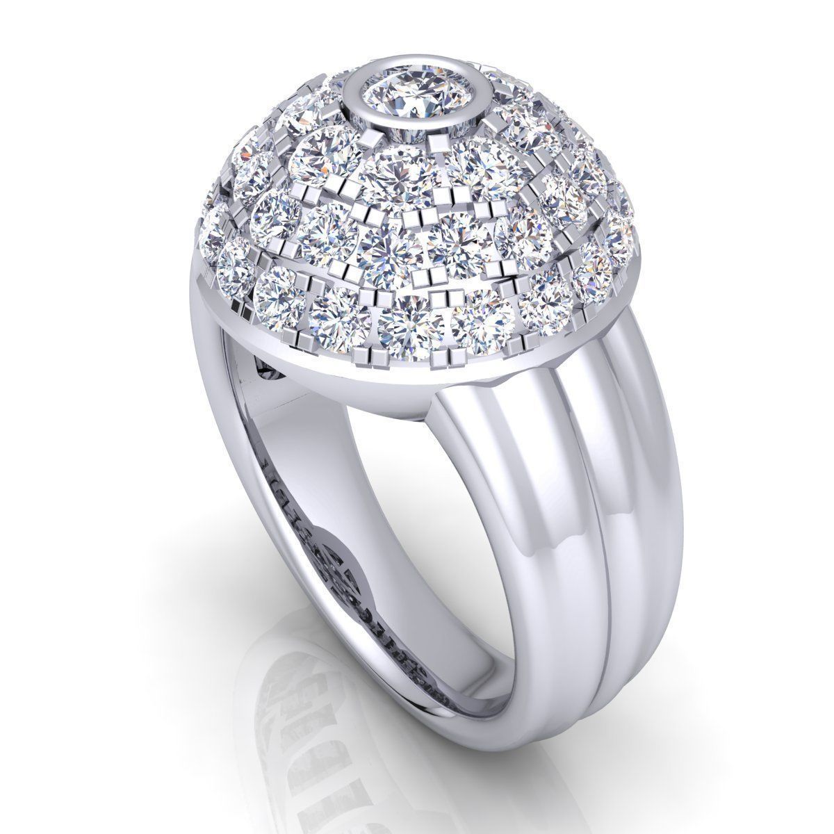 Diamond Ring  3D print model_8
