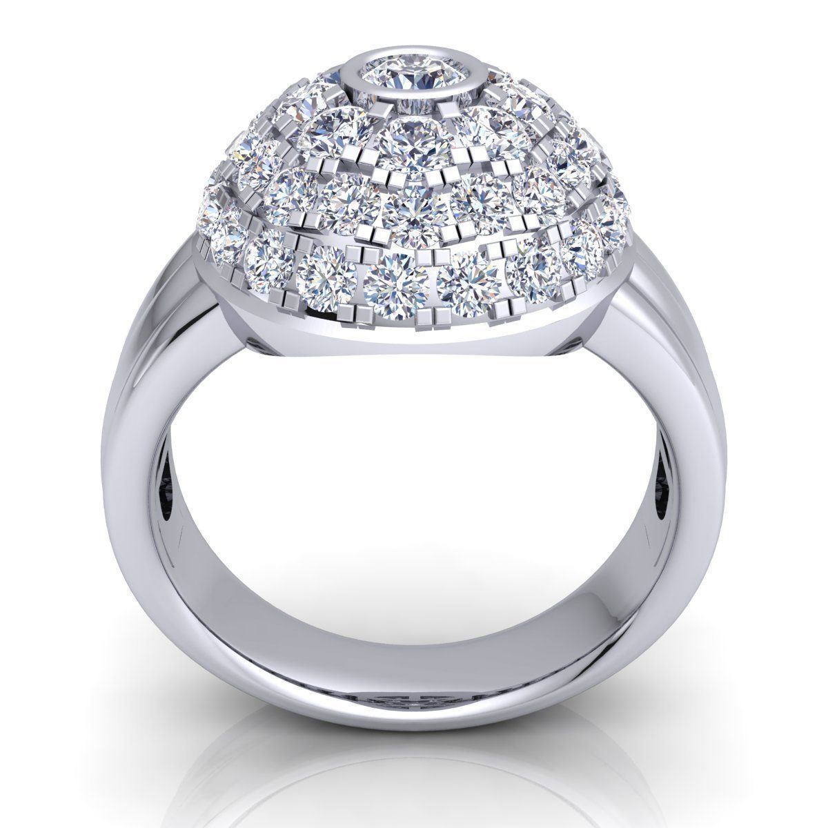 Diamond Ring  3D print model_5