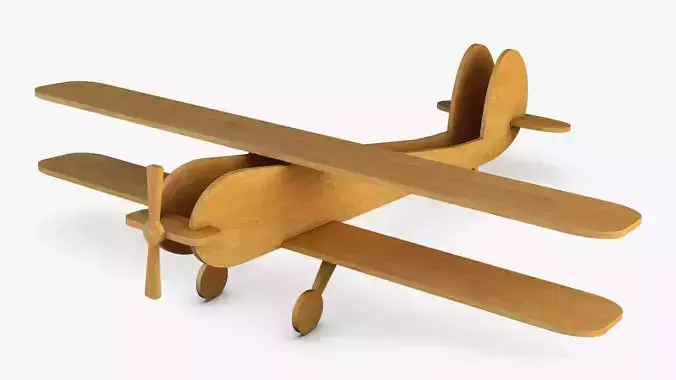 Wooden Toy Plane v 1