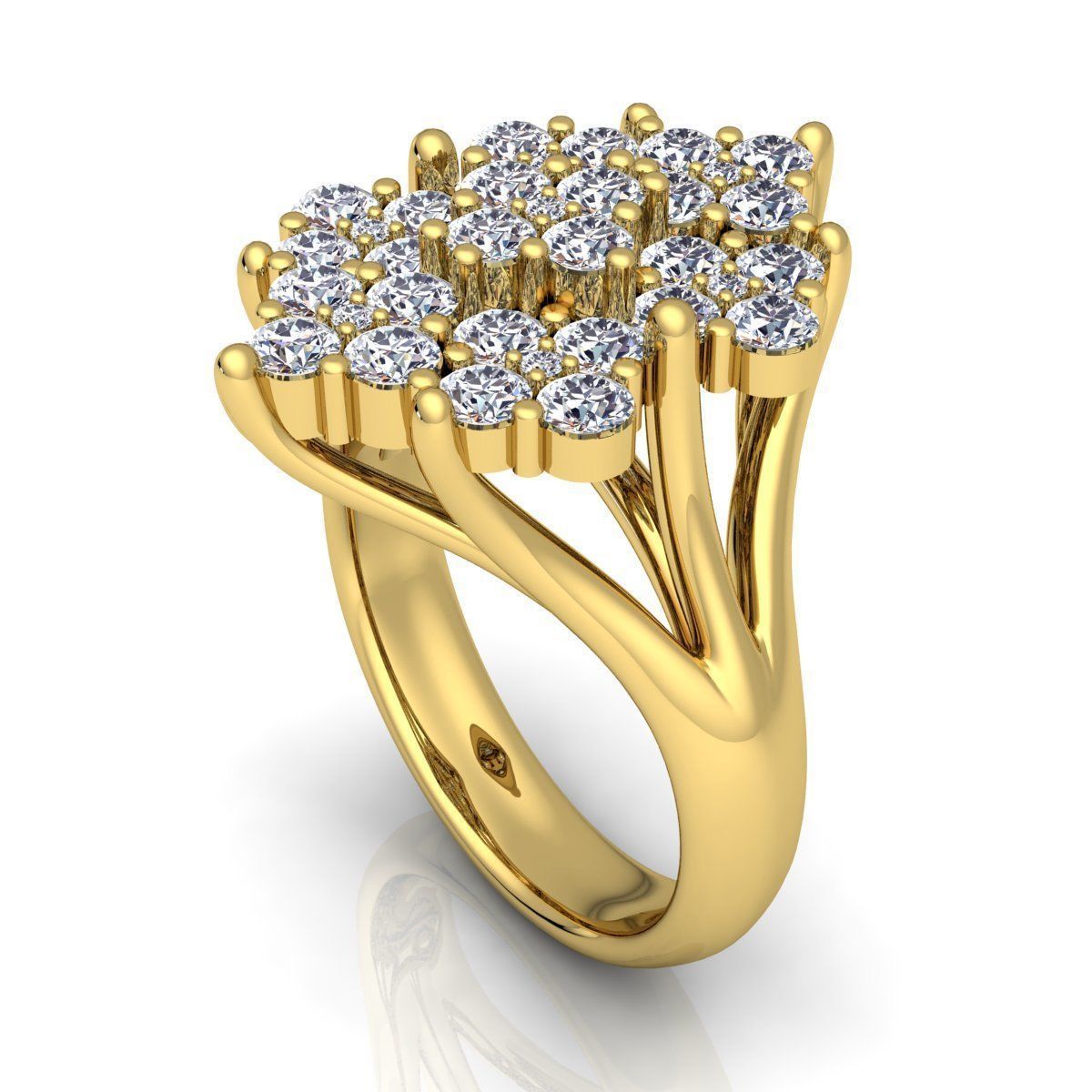 Fancy Woman Ring 3D print model_6