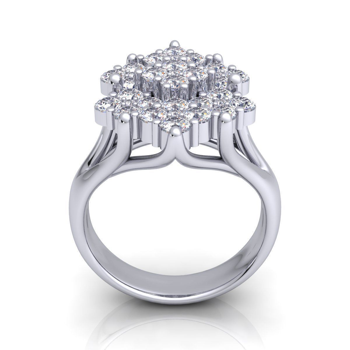 Fancy Woman Ring 3D print model_5