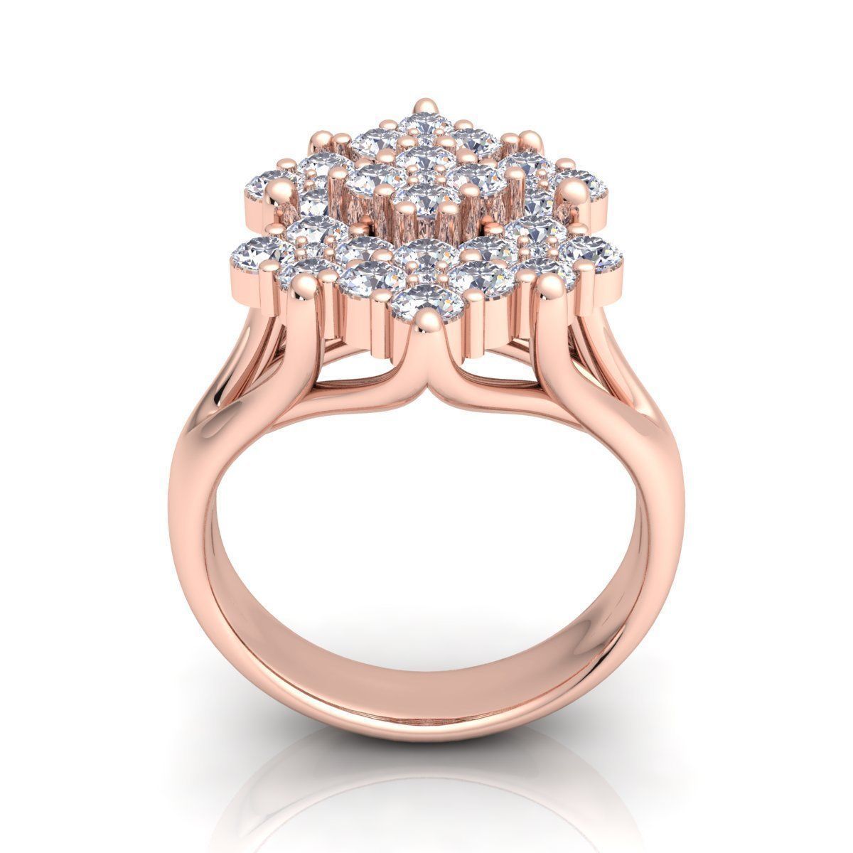 Fancy Woman Ring 3D print model_4
